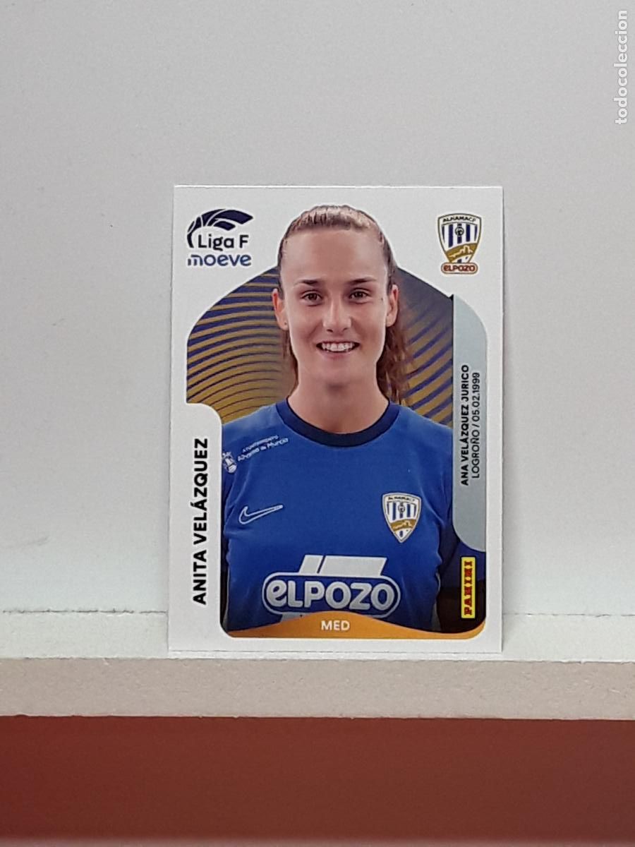 Cromos de F&uacute;tbol: LIGA FEMENINA 2025 2026 F 25 26 ALBUM PANINI LIGA N 15 ALHAMA EL POZO ANITA VELAZQUEZ