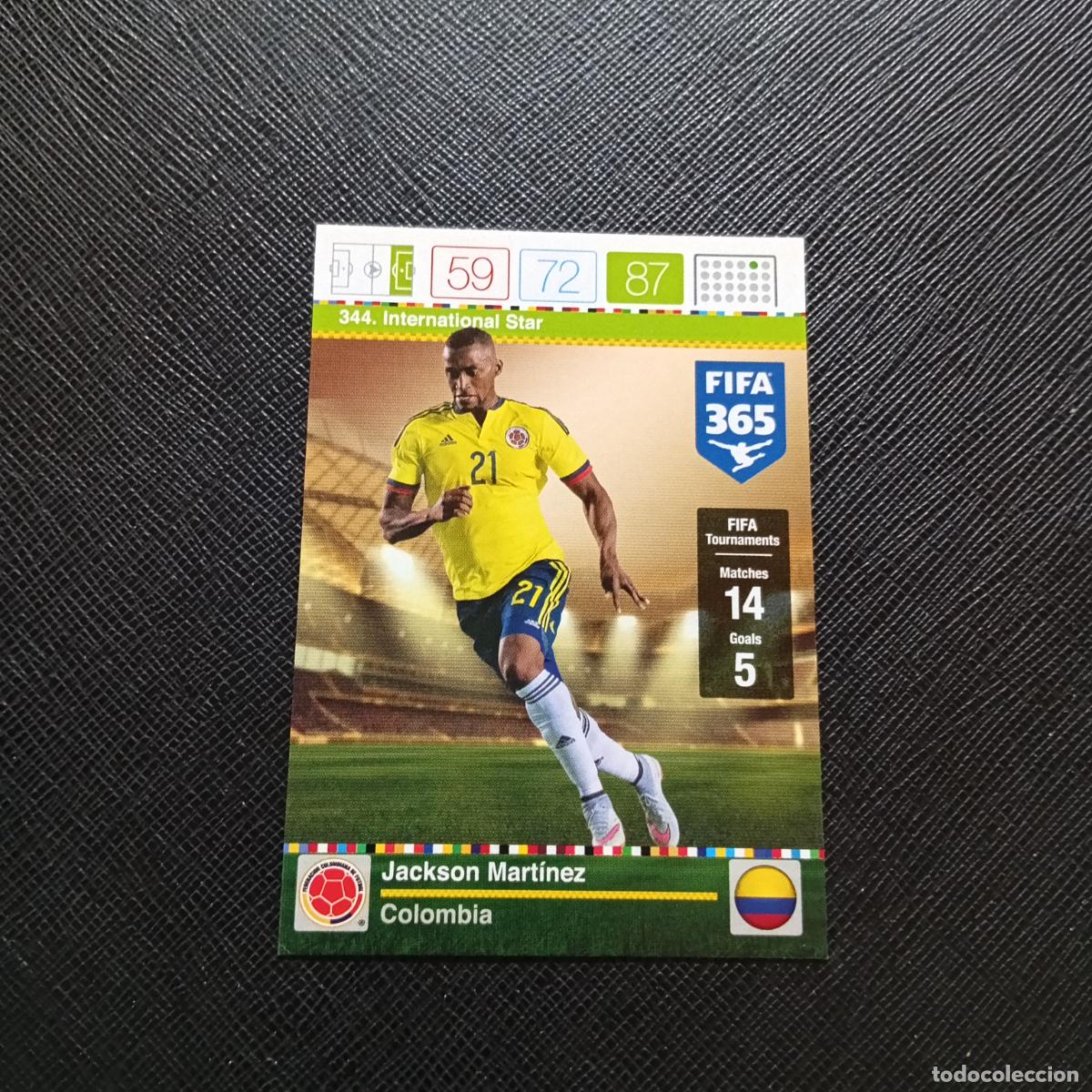 Cromos de F&uacute;tbol: 344 JACKSON MARTINEZ COLOMBIA ADRENALYN 2015 2016 FIFA 365 CROMO FUTBOL 15 16 - A96 PG109