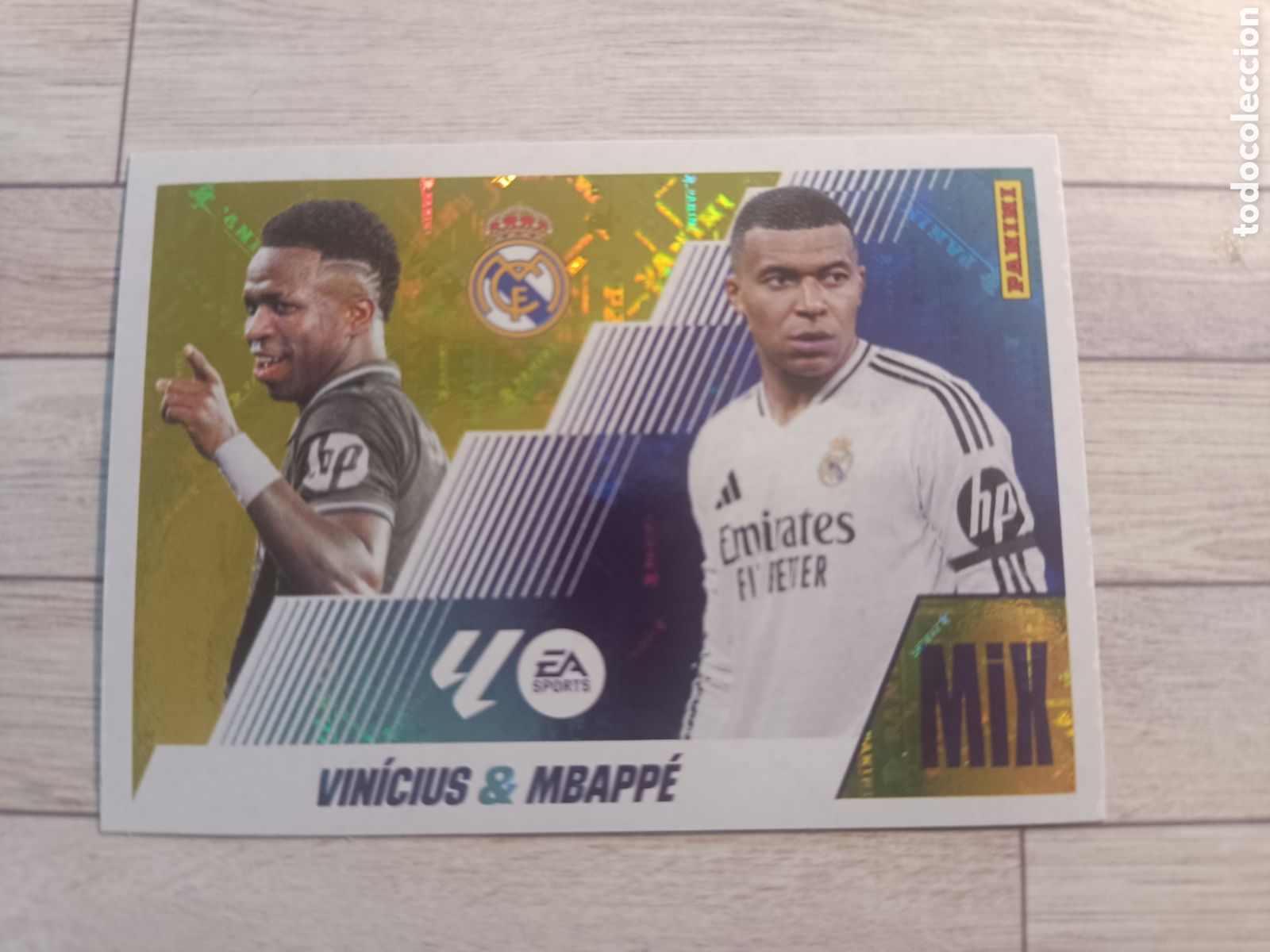 Cartes &agrave; collectionner de Football: 22 VINICIUS MBAPPE 22 MIX REAL MADRID LIGA ESTE 2025 2026 PANINI 25 26 SIN PEGAR