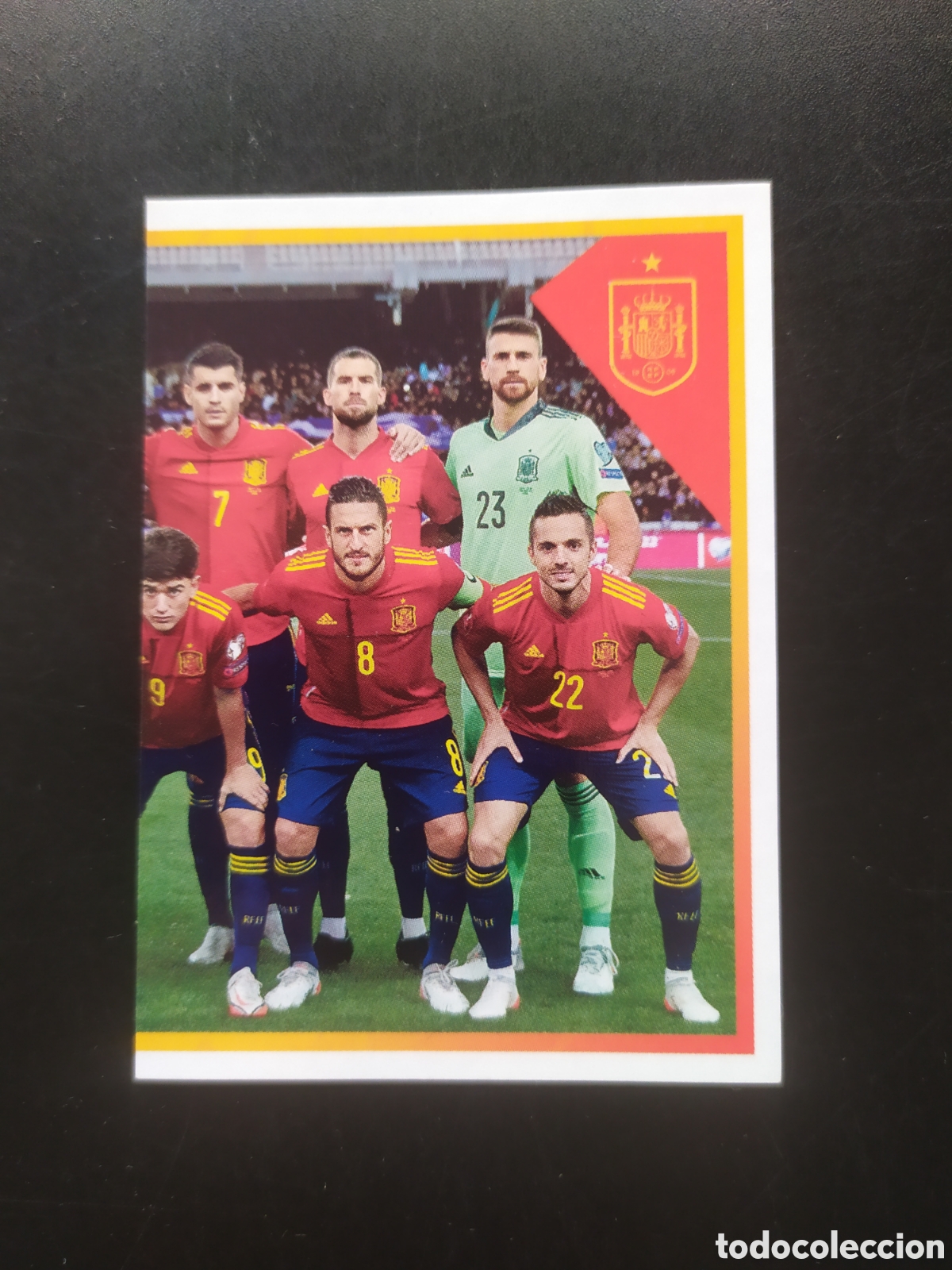 Cartes &agrave; collectionner de Football: FIFA WORLD CUP 2022 QATAR idolos Roja Carrefour panini alineaci&oacute;n n&deg; 4 Espa&ntilde;a