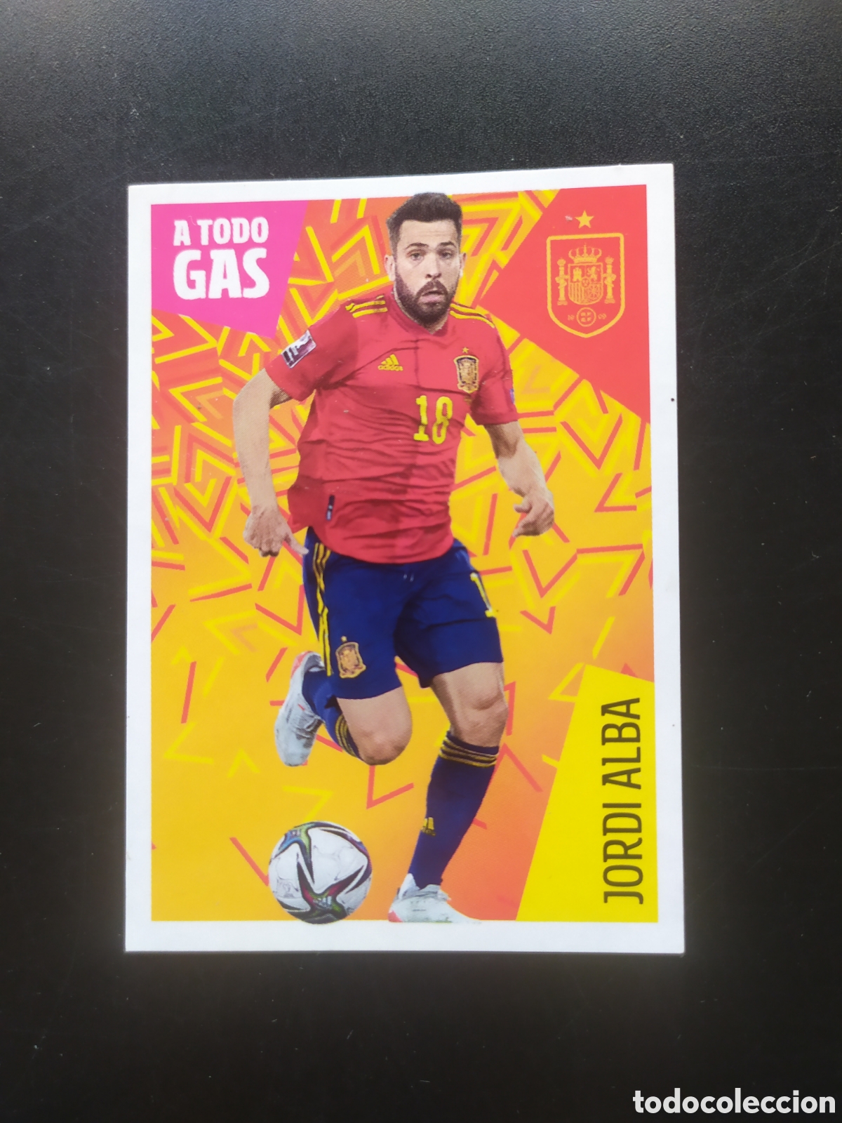 Cromos de F&uacute;tbol: FIFA WORLD CUP 2022 QATAR idolos Roja Carrefour panini Jordi Alba n&deg; 13 Espa&ntilde;a