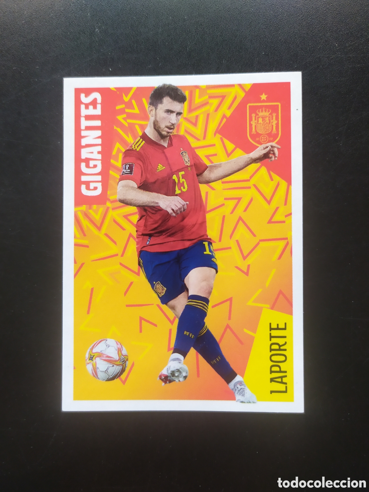 Cromos de F&uacute;tbol: FIFA WORLD CUP 2022 QATAR idolos Roja Carrefour panini Laporte n&deg; 16 Espa&ntilde;a