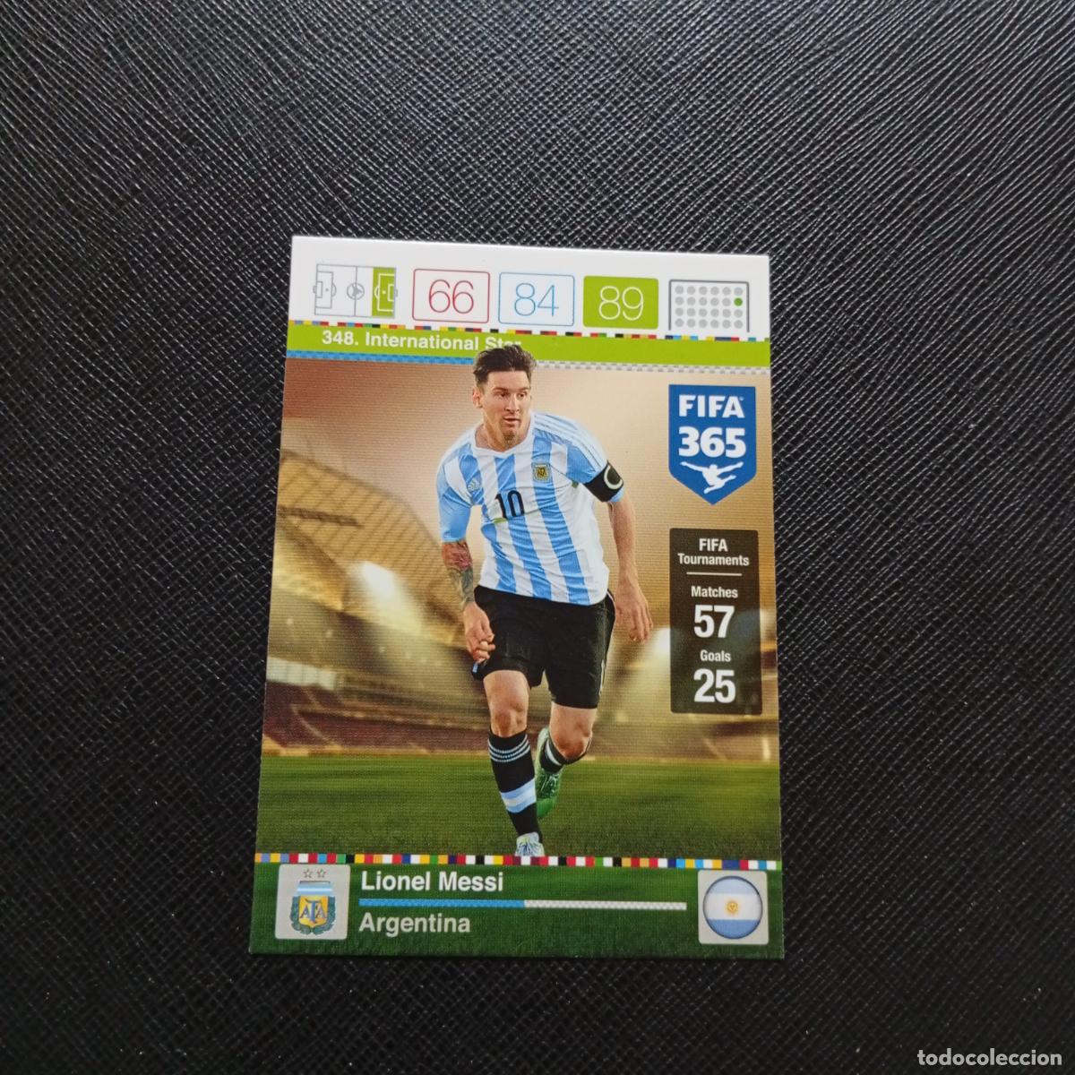 Cromos de F&uacute;tbol: 348 MESSI ARGENTINA ADRENALYN 2015 2016 FIFA 365 CROMO FUTBOL 15 16 - A96 PG118