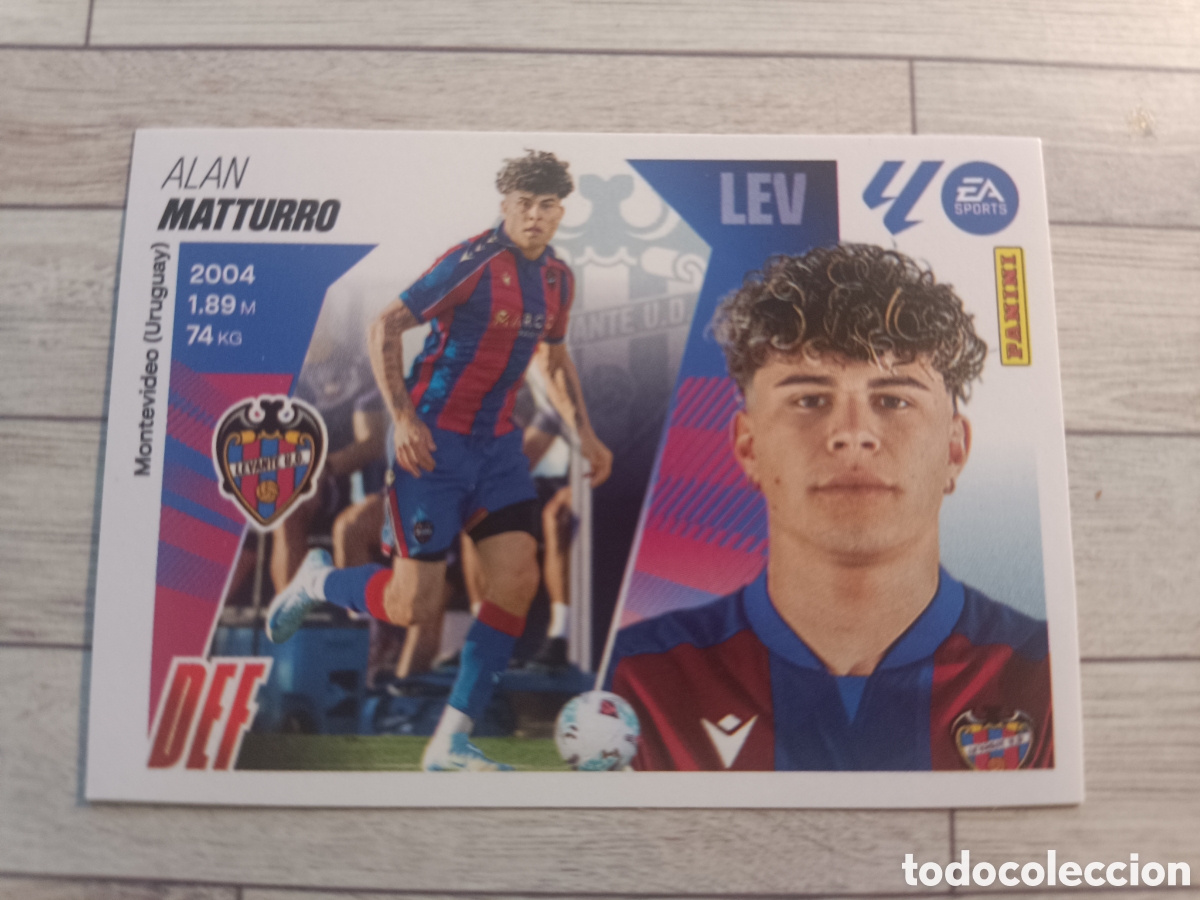 Cromos de F&uacute;tbol: 8 MATTURRO LEVANTE UD LIGA ESTE 2025 2026 PANINI 25 26 SIN PEGAR