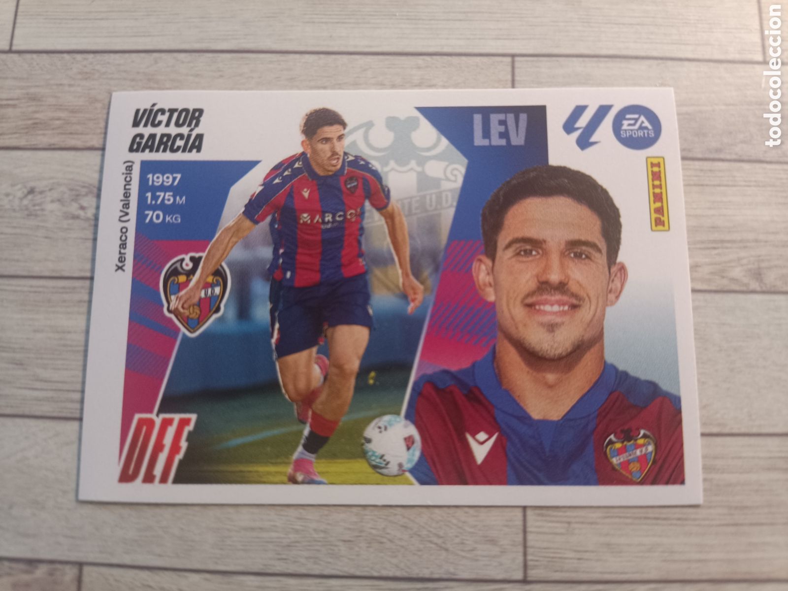 Football Stickers: 5 BIS VICTOR GARCIA 5BIS LEVANTE UD LIGA ESTE 2025 2026 PANINI 25 26 SIN PEGAR