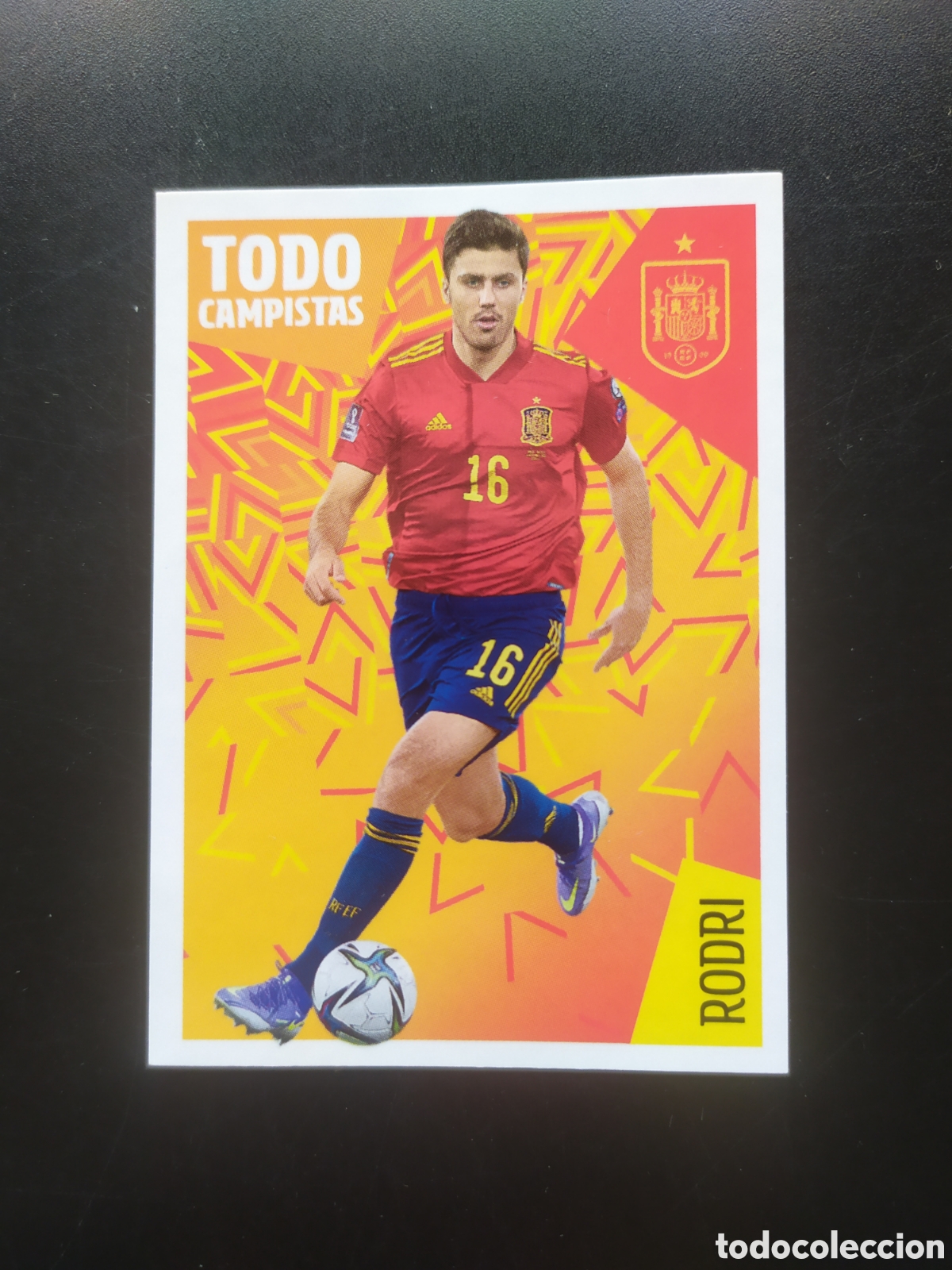 Football Stickers: FIFA WORLD CUP 2022 QATAR idolos Roja Carrefour panini Rodri n&deg; 24 Espa&ntilde;a