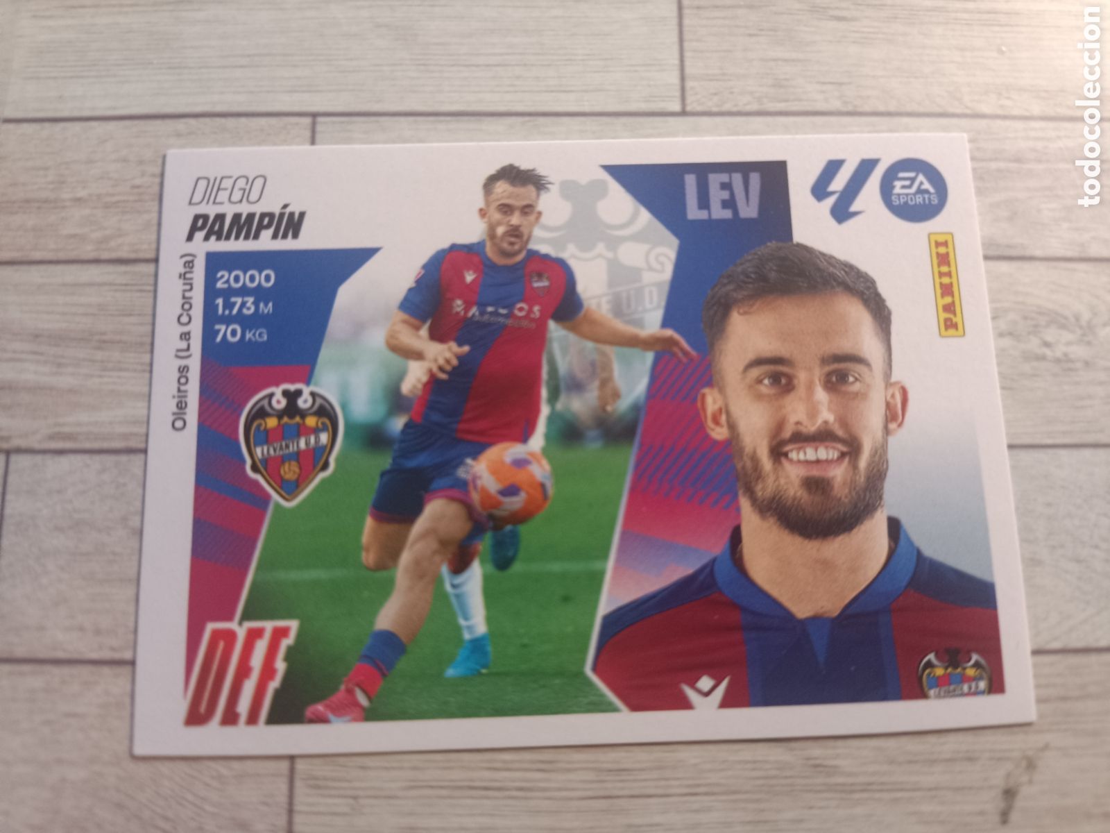 Football Stickers: 10 PAMPIN LEVANTE UD LIGA ESTE 2025 2026 PANINI 25 26 SIN PEGAR