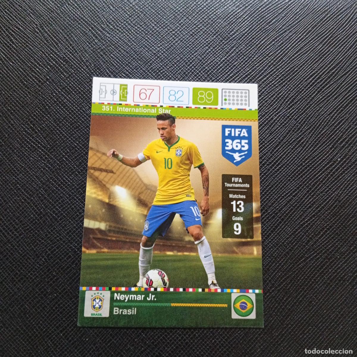 Football Stickers: 351 NEYMAR JR BRASIL ADRENALYN 2015 2016 FIFA 365 CROMO FUTBOL 15 16 - A96 PG145