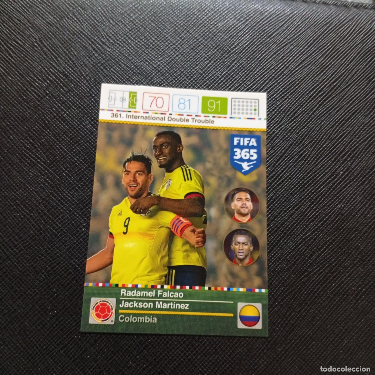 Cartes &agrave; collectionner de Football: 361 FALCAO JACKSON MARTINEZ COLOMBIA ADRENALYN 2015 2016 FIFA 365 CROMO FUTBOL 15 16 - A96 PG145