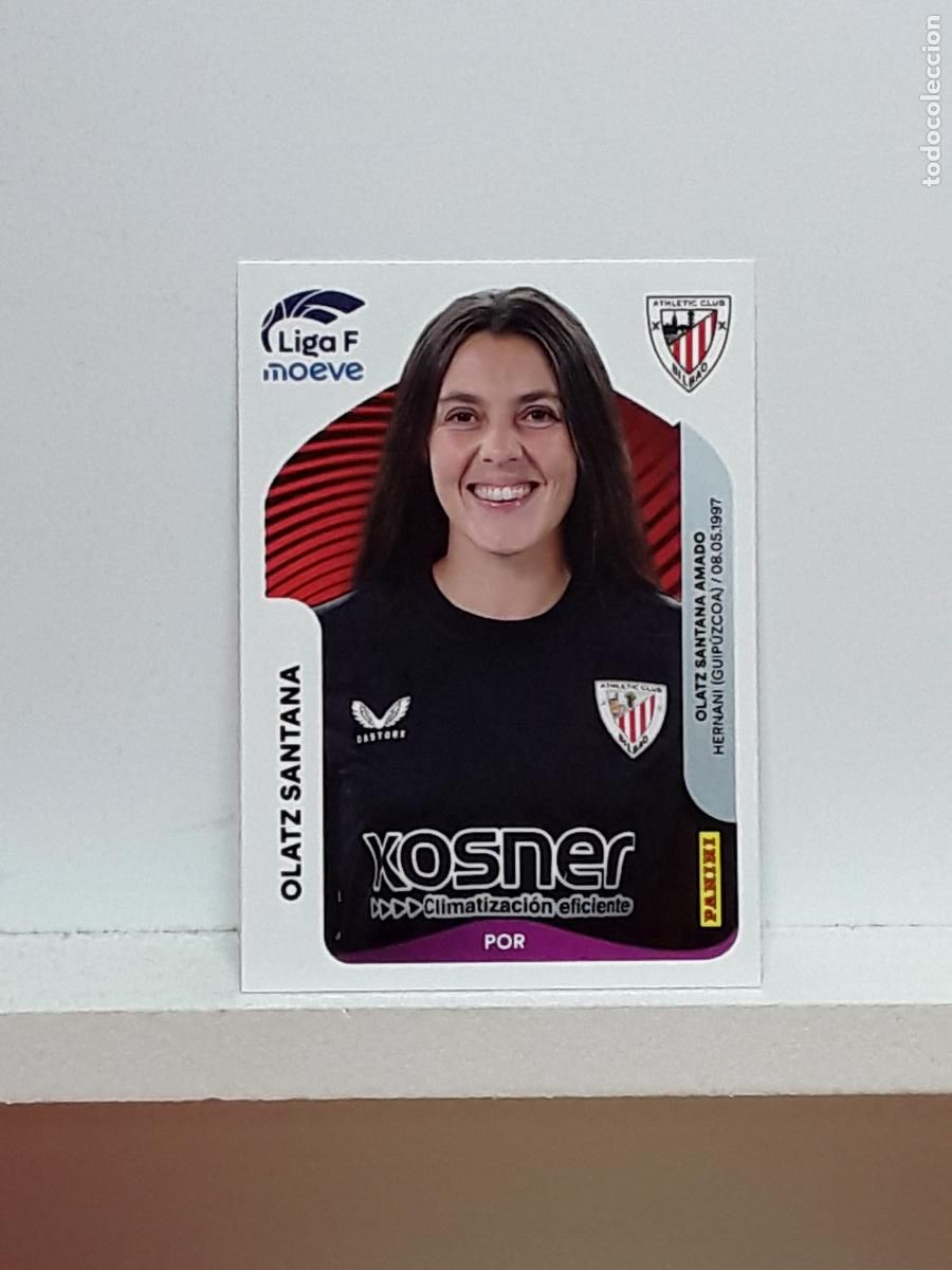 Cartes &agrave; collectionner de Football: LIGA FEMENINA 2025 2026 F 25 26 ALBUM PANINI LIGA N 25 ATHLETIC OLATZ SANTANA