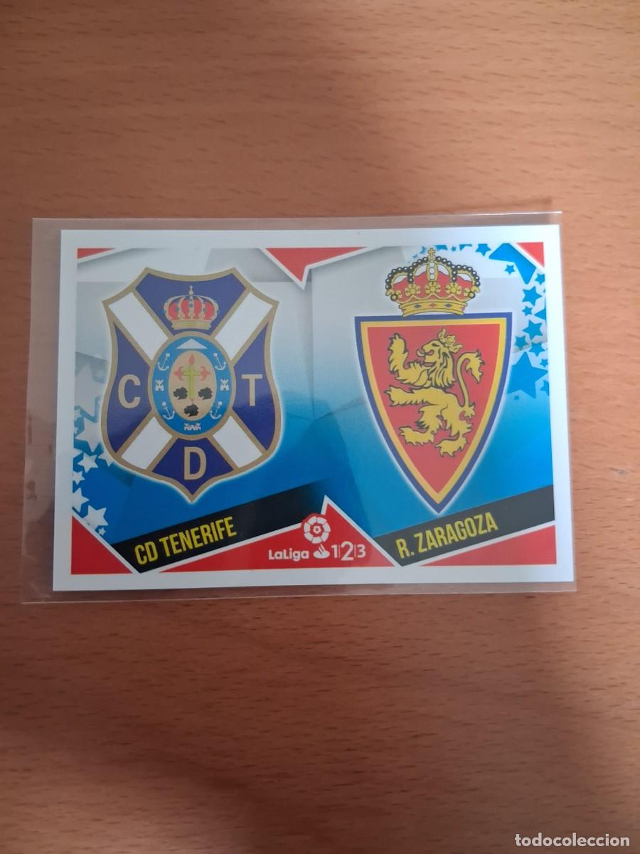 Cartes &agrave; collectionner de Football: Ediciones Este Liga 2018 2019 18 19 Liga 123 Segunda Division 11 Escudos Tenerife Zaragoza
