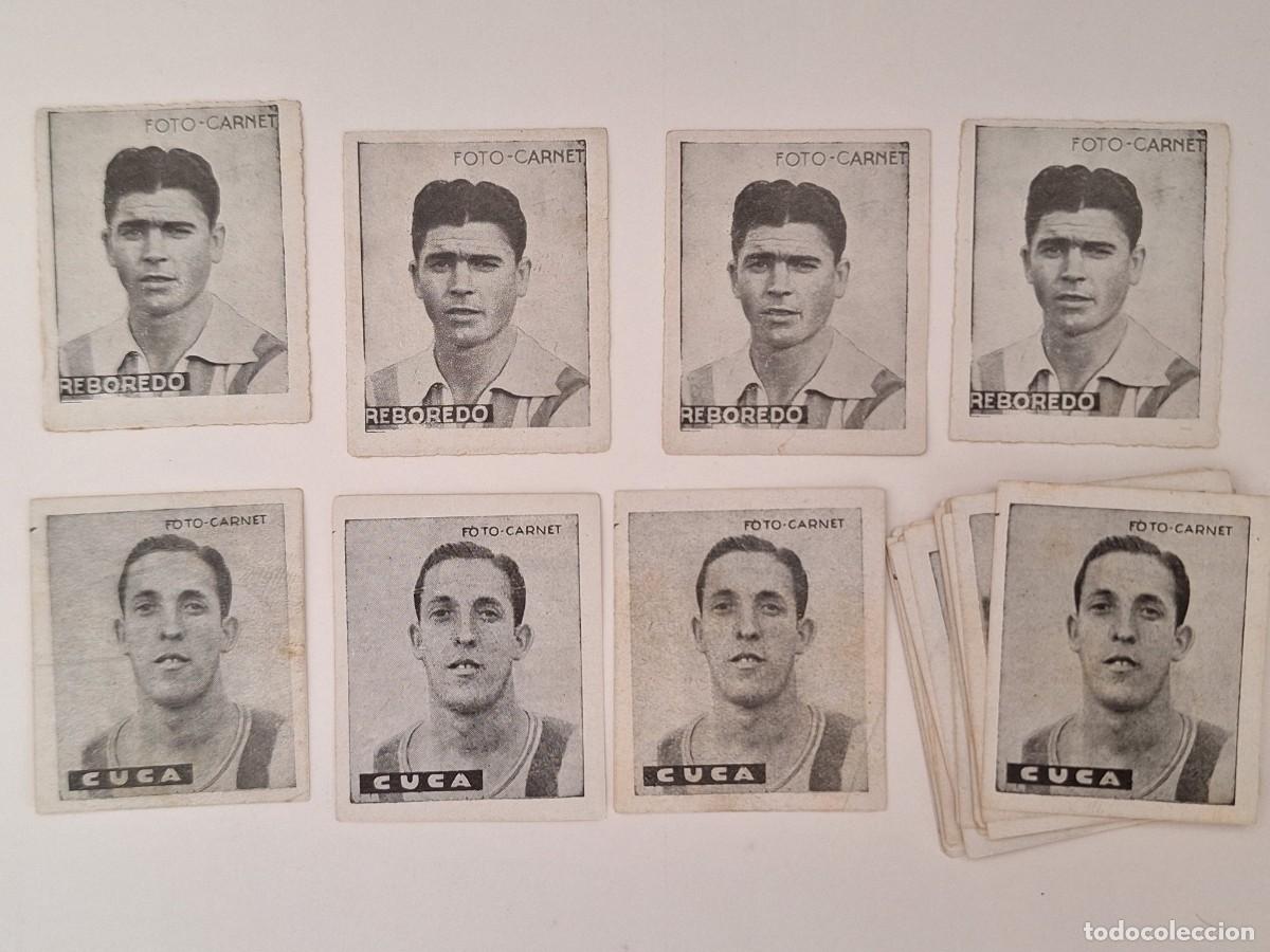 Cartes &agrave; collectionner de Football: LOTE 25 CROMOS FUTBOL CORU&Ntilde;A FOTO CARNET EDITORIAL CISNE 1942 1943 REPETIDOS NUNCA PEGADOS RV