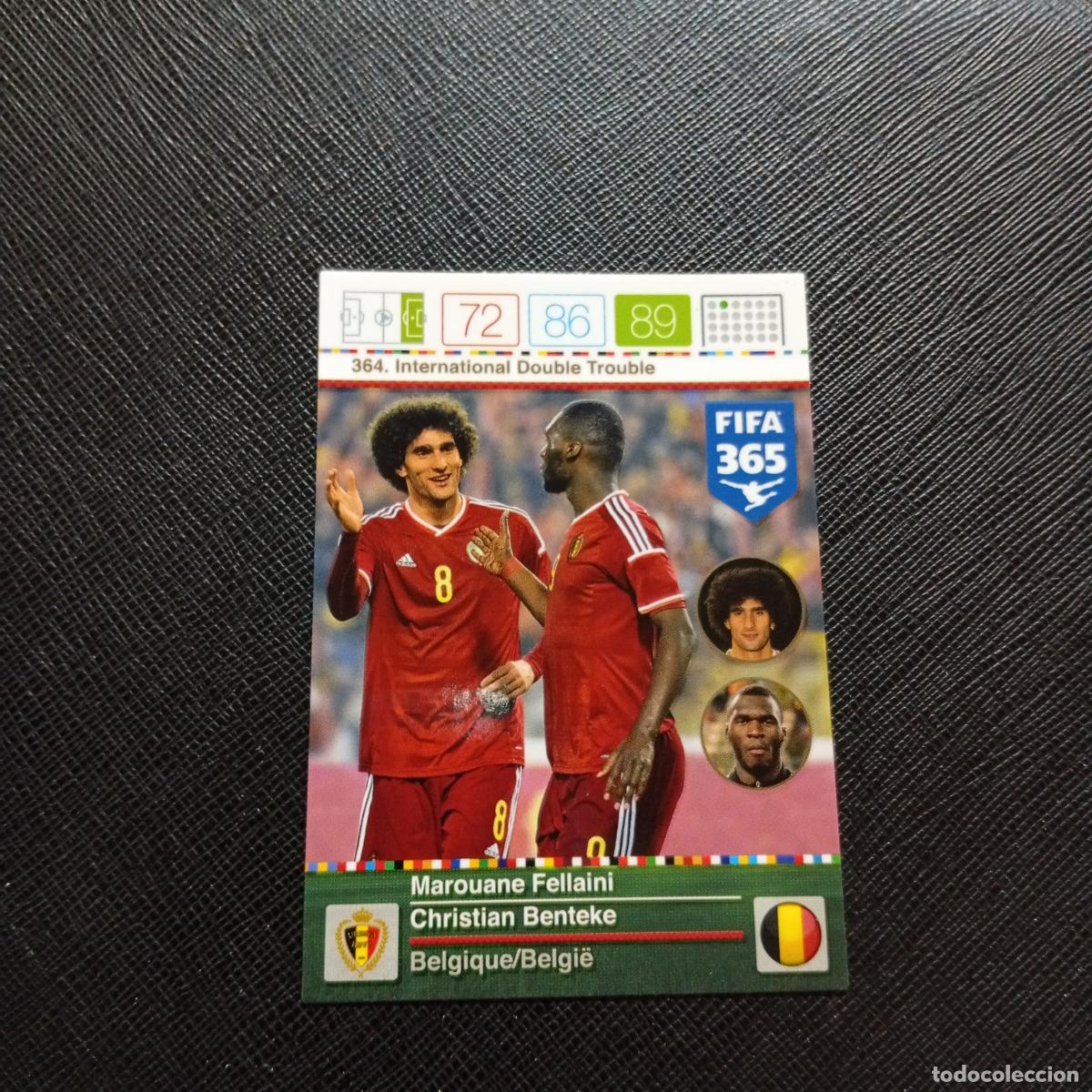 Cartes &agrave; collectionner de Football: 364 FELLAINI BENTEKE BELGICA ADRENALYN 2015 2016 FIFA 365 CROMO FUTBOL 15 16 - A96 PG145
