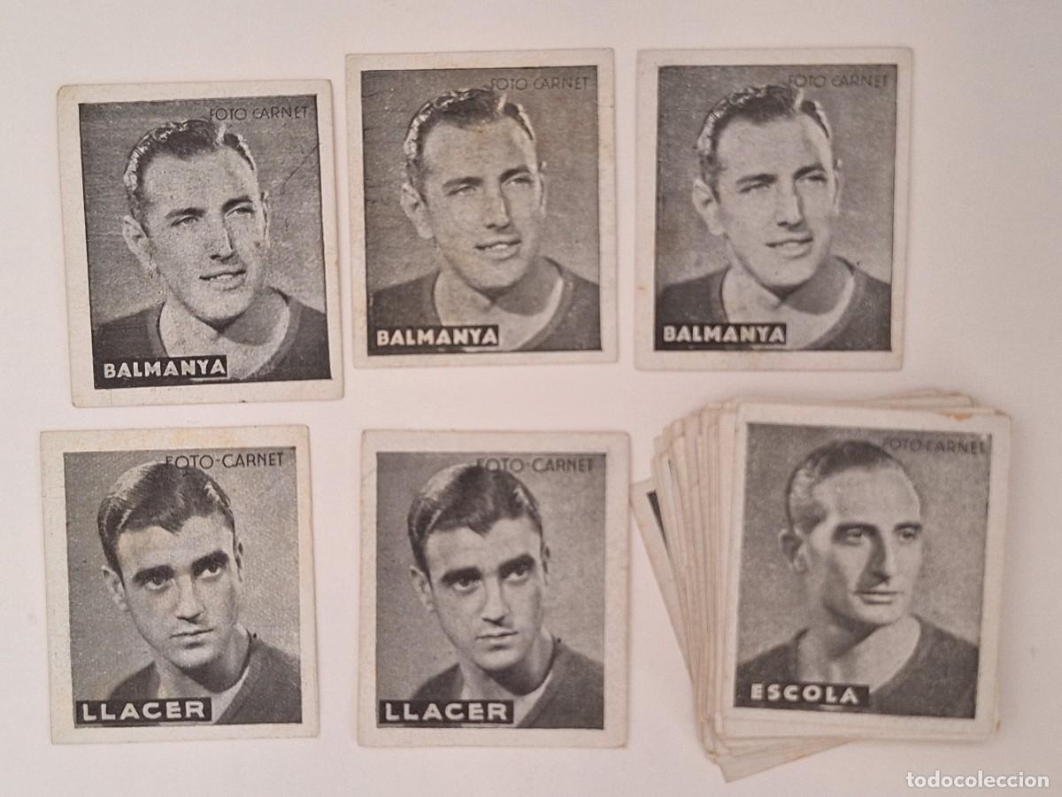 Cartes &agrave; collectionner de Football: LOTE 36 CROMO FUTBOL CLUB BARCELONA FOTO CARNET EDITORIAL CISNE 1942 1943 REPETIDOS NUNCA PEGADOS RV