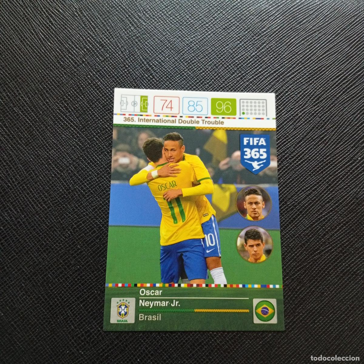 Cromos de F&uacute;tbol: 365 OSCAR NEYMAR JR BRASIL ADRENALYN 2015 2016 FIFA 365 CROMO FUTBOL 15 16 - A96 PG154