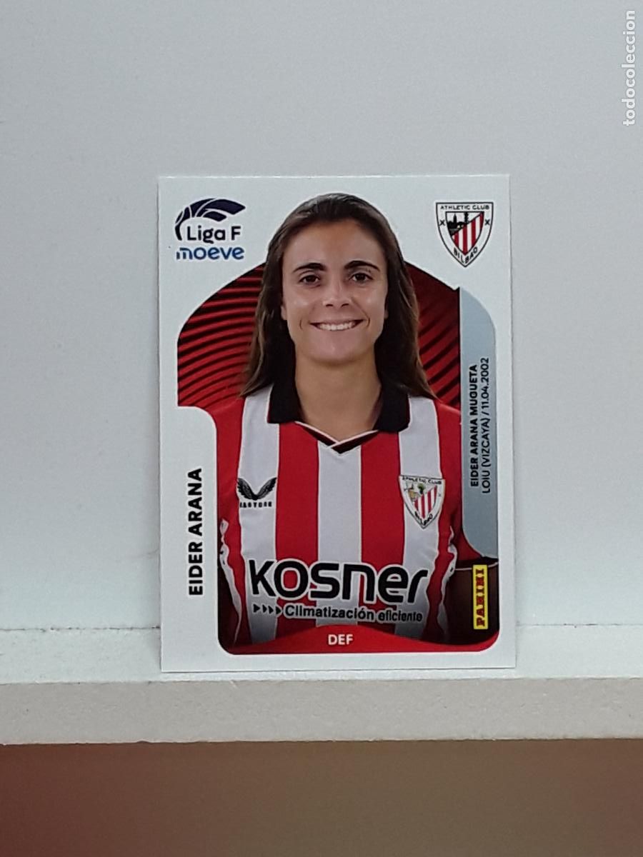 Cromos de F&uacute;tbol: LIGA FEMENINA 2025 2026 F 25 26 ALBUM PANINI LIGA N 29B 29 B ATHLETIC EIDER ARANA