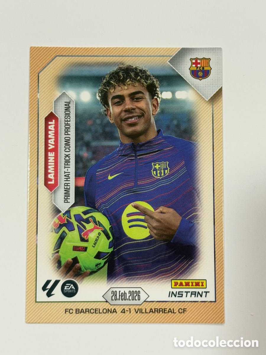 Cromos de F&uacute;tbol: Panini Instant Lamine Yamal (First Hat-Trick) LaLiga Card 2025-26 Panini 2026