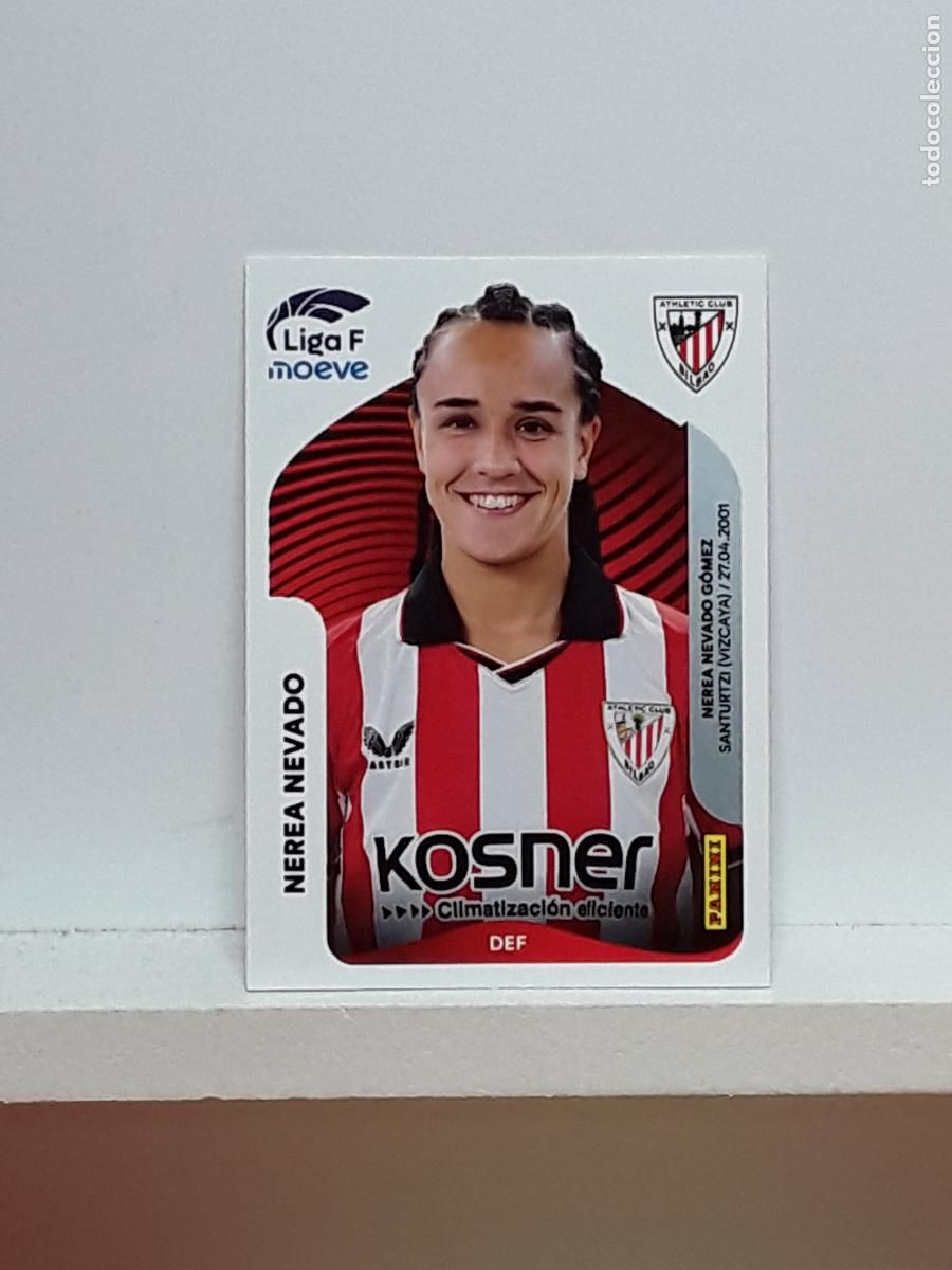 Cromos de F&uacute;tbol: LIGA FEMENINA 2025 2026 F 25 26 ALBUM PANINI LIGA N 30 ATHLETIC NEREA NEVADO