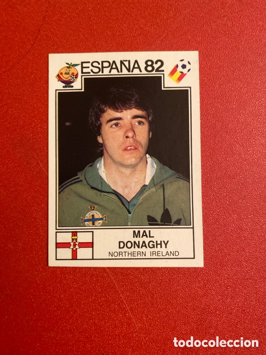 Cromos de F&uacute;tbol: Cromo panini mundial Espa&ntilde;a 82 n&uacute;mero 335 Donaghy - Sticker album world cup Spain 1982