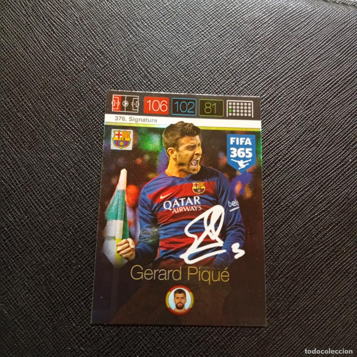 Cromos de F&uacute;tbol: 376 PIQUE BARCELONA ADRENALYN 2015 2016 FIFA 365 CROMO FUTBOL 15 16 - A96 PG163