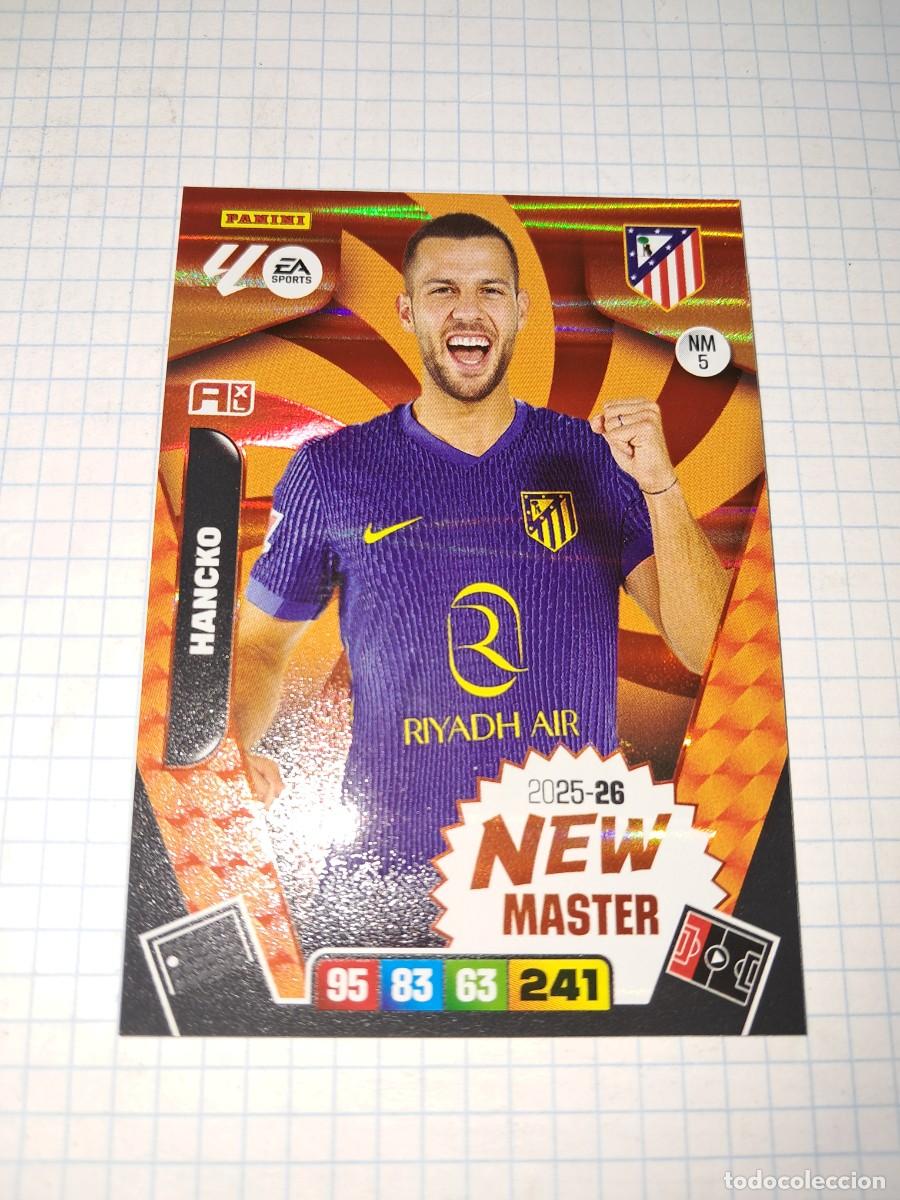 Cromos de F&uacute;tbol: CARD ADRENALYN TEMPORADA 25/26: NEW MASTER HANCKO, N&deg; NM5