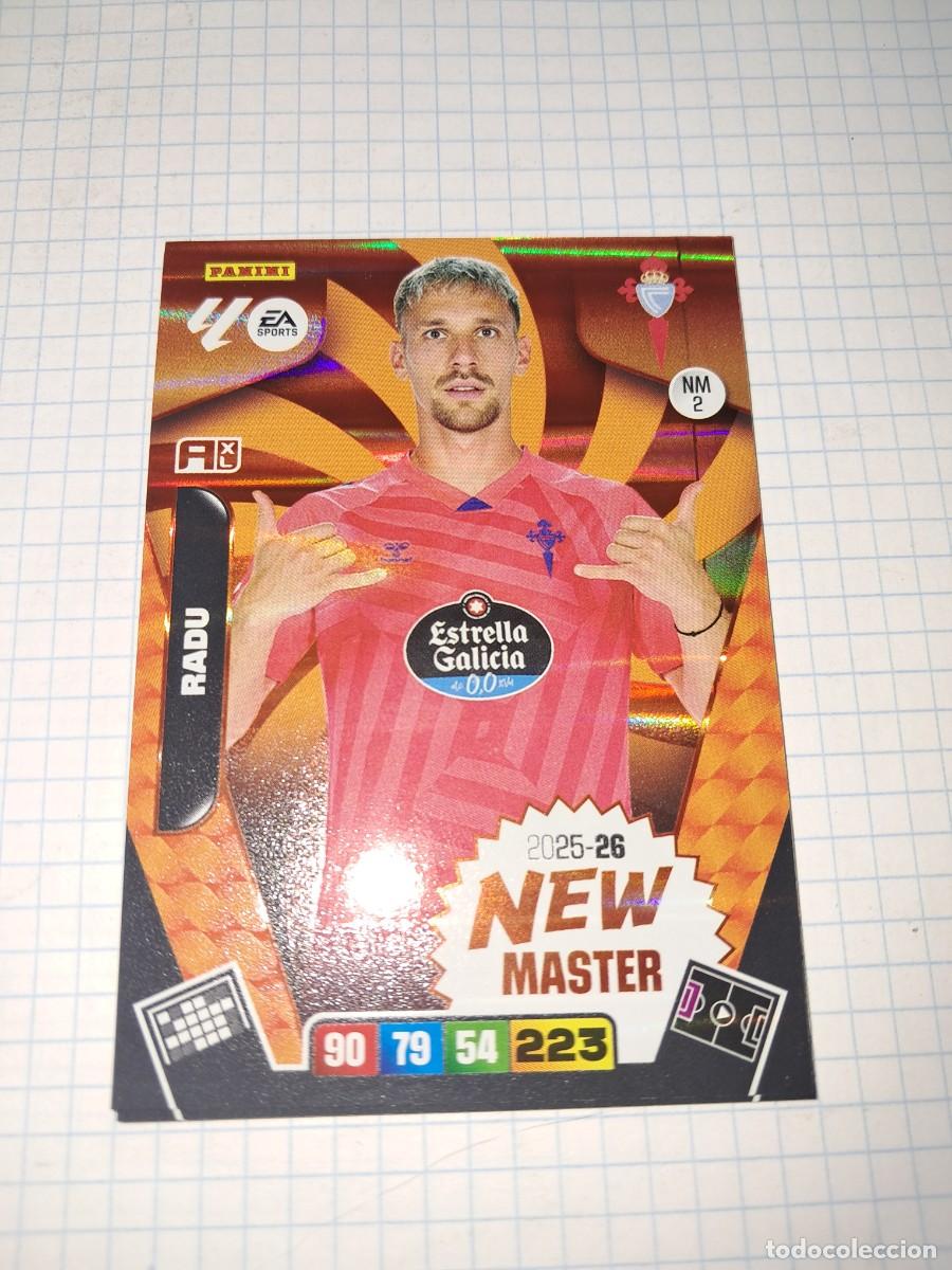 Cromos de F&uacute;tbol: CARD ADRENALYN TEMPORADA 25/26: NEW MASTER RADU, N&deg; NM2