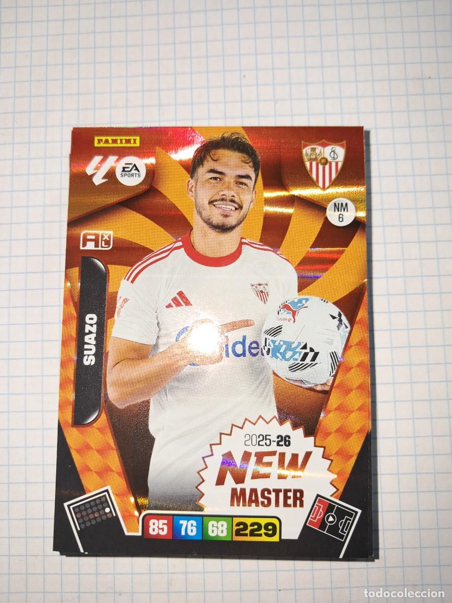 Cromos de F&uacute;tbol: CARD ADRENALYN TEMPORADA 25/26: NEW MASTER SUAZO, N&deg; NM6