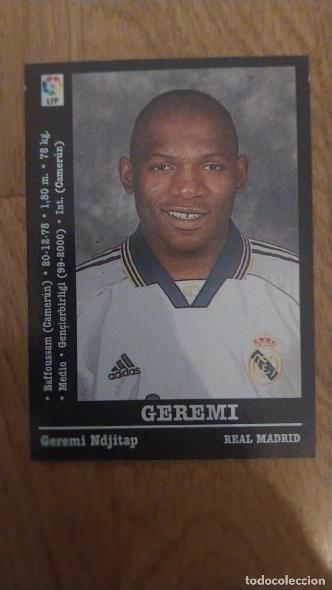 Cromos de F&uacute;tbol: GEREMI REAL MADRID n&ordm; 80A 80 PANINI LIGA 2000 2001 SIN PEGAR 00 01