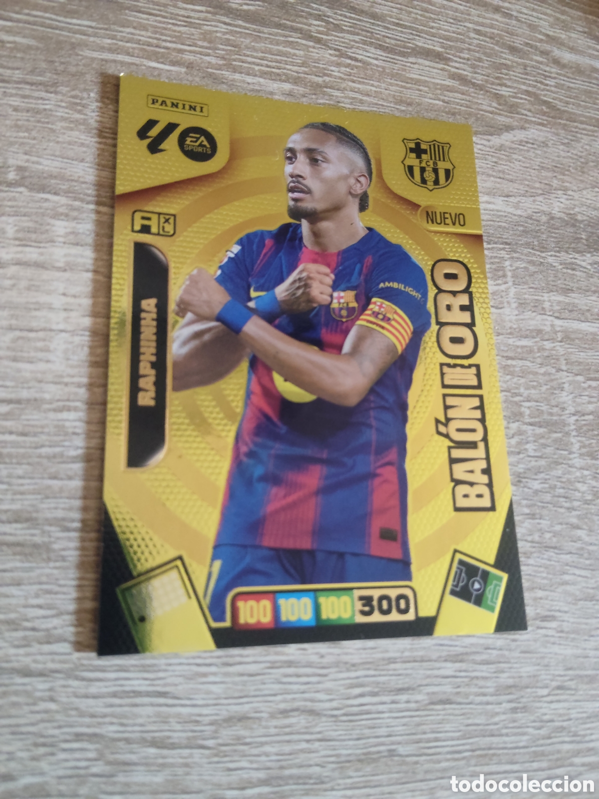 Cromos de F&uacute;tbol: Panini Adrenalyn 2025 2026 25 26 Raphinha nuevo bal&oacute;n de oro