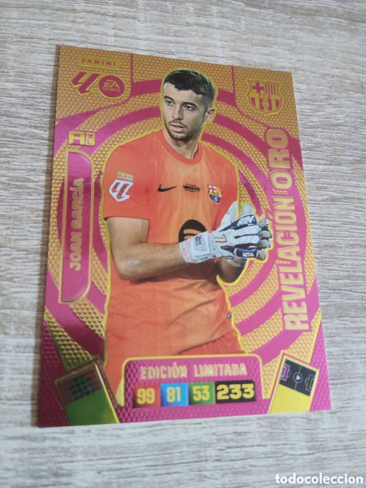 Cromos de F&uacute;tbol: Panini Adrenalyn 2025 2026 25 26 Joan Garc&iacute;a Barcelona edici&oacute;n limitada