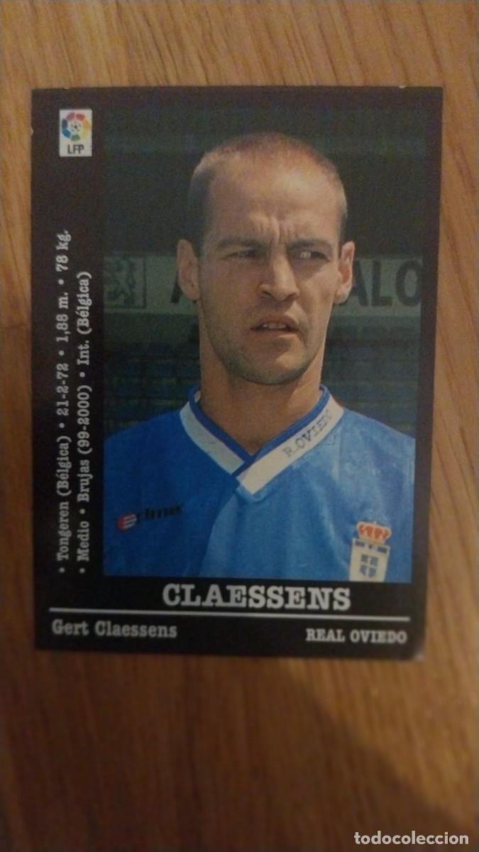 Cromos de F&uacute;tbol: CLAESSENS REAL OVIEDO 267A PANINI 2000 - 2001 00 01 NUNCA PEGADO SIN PEGAR