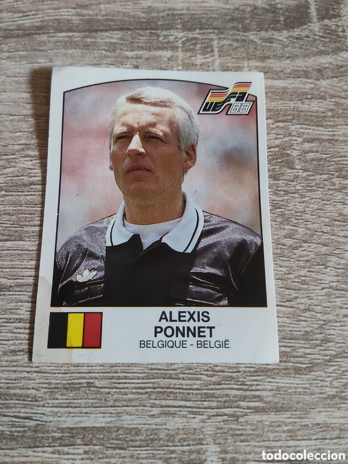 Cromos de F&uacute;tbol: Panini euro 88 264 Alexis Ponnet B&eacute;lgica &aacute;rbitro