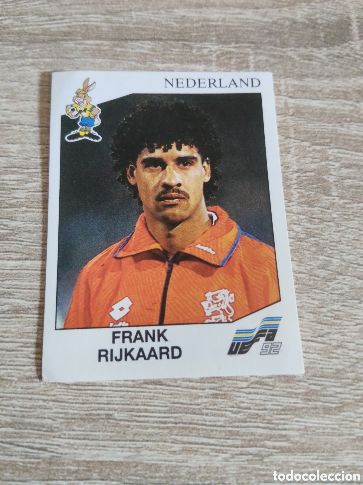 Cromos de F&uacute;tbol: Panini euro 92 129 Frank Rijkaard Holanda