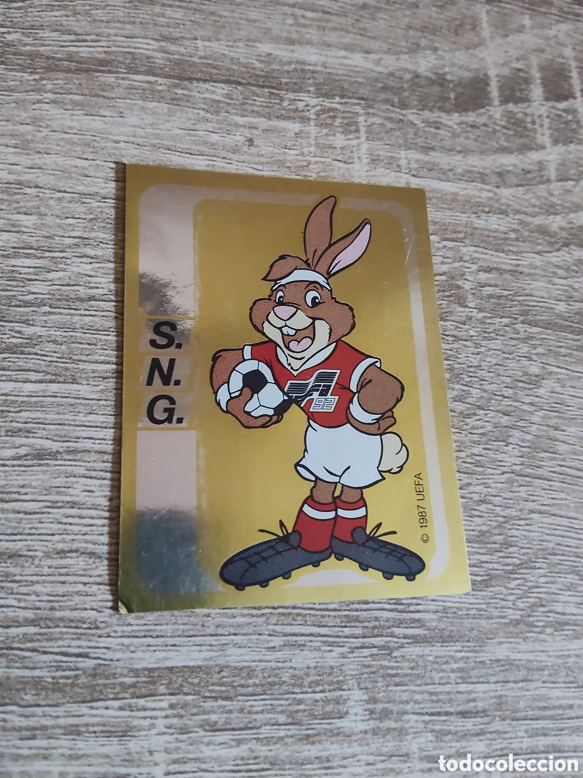 Cromos de F&uacute;tbol: Panini euro 92 166 mascota SNG (Rusia)