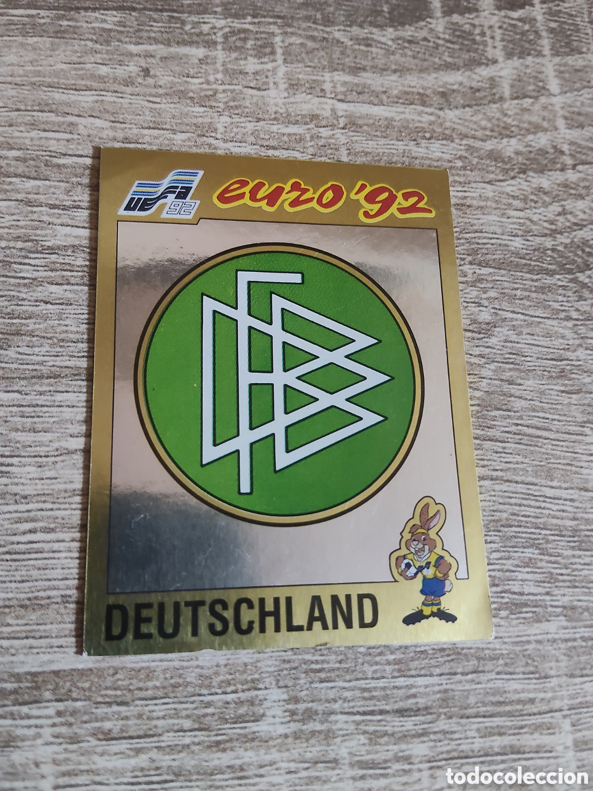 Cromos de F&uacute;tbol: Panini euro 92 192 escudo Alemania