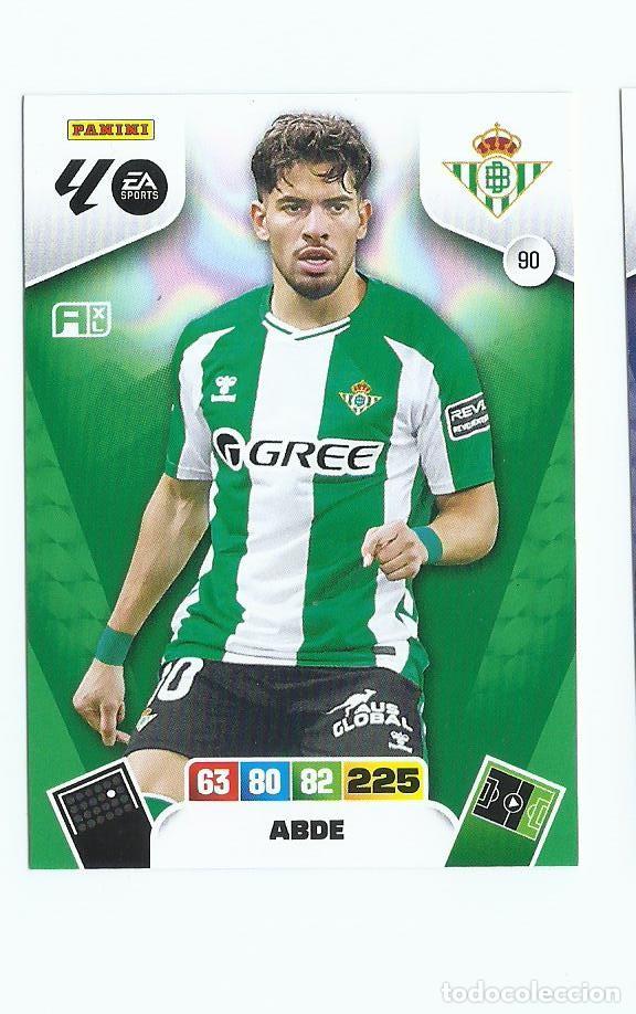 Cromos de F&uacute;tbol: ADRENALYN 2025/2026 90 ABDE BETIS , NUEVO PERFECTO