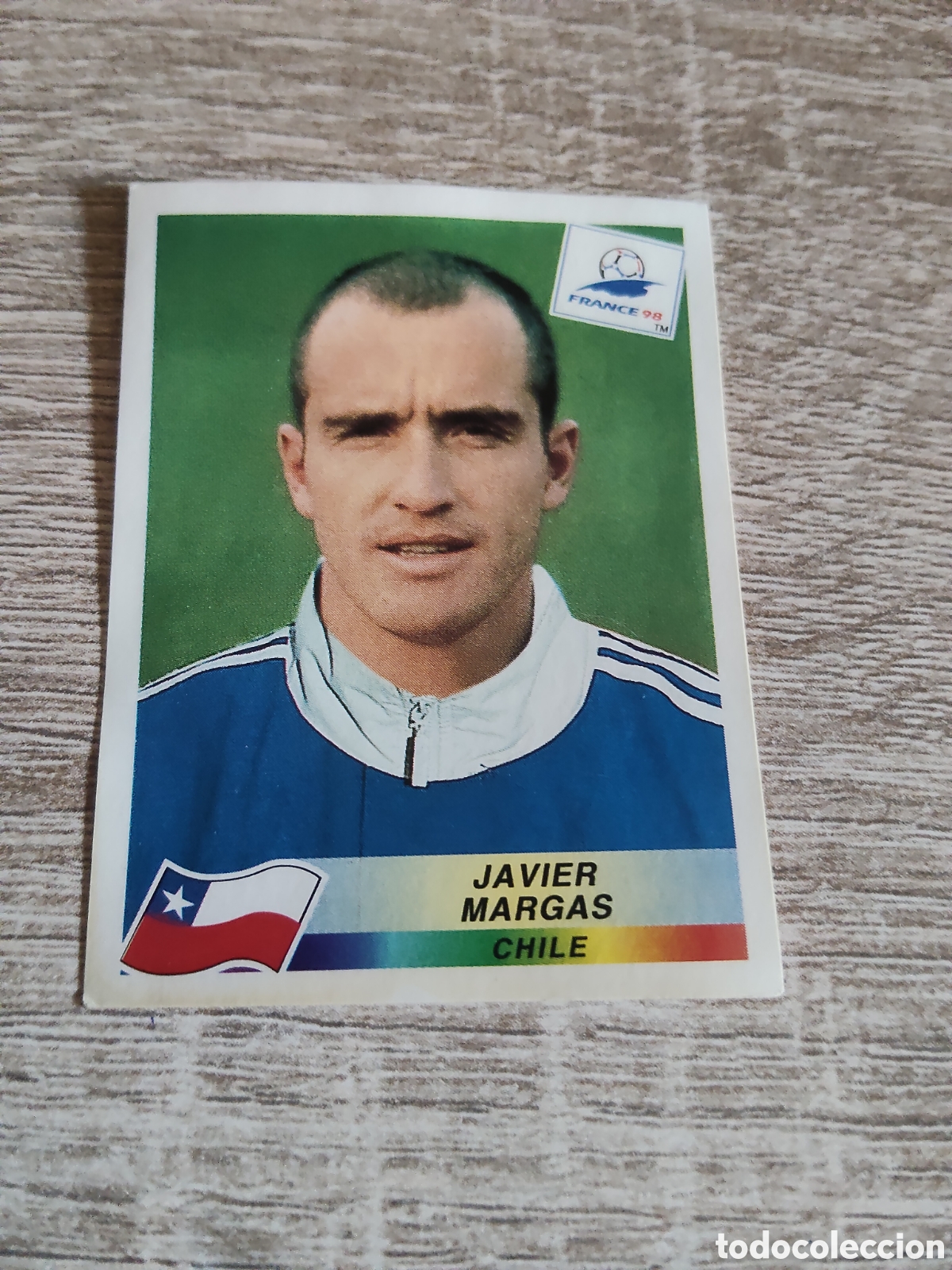 Cromos de F&uacute;tbol: Panini mundial Francia 98 107 Javier Vargas Chile