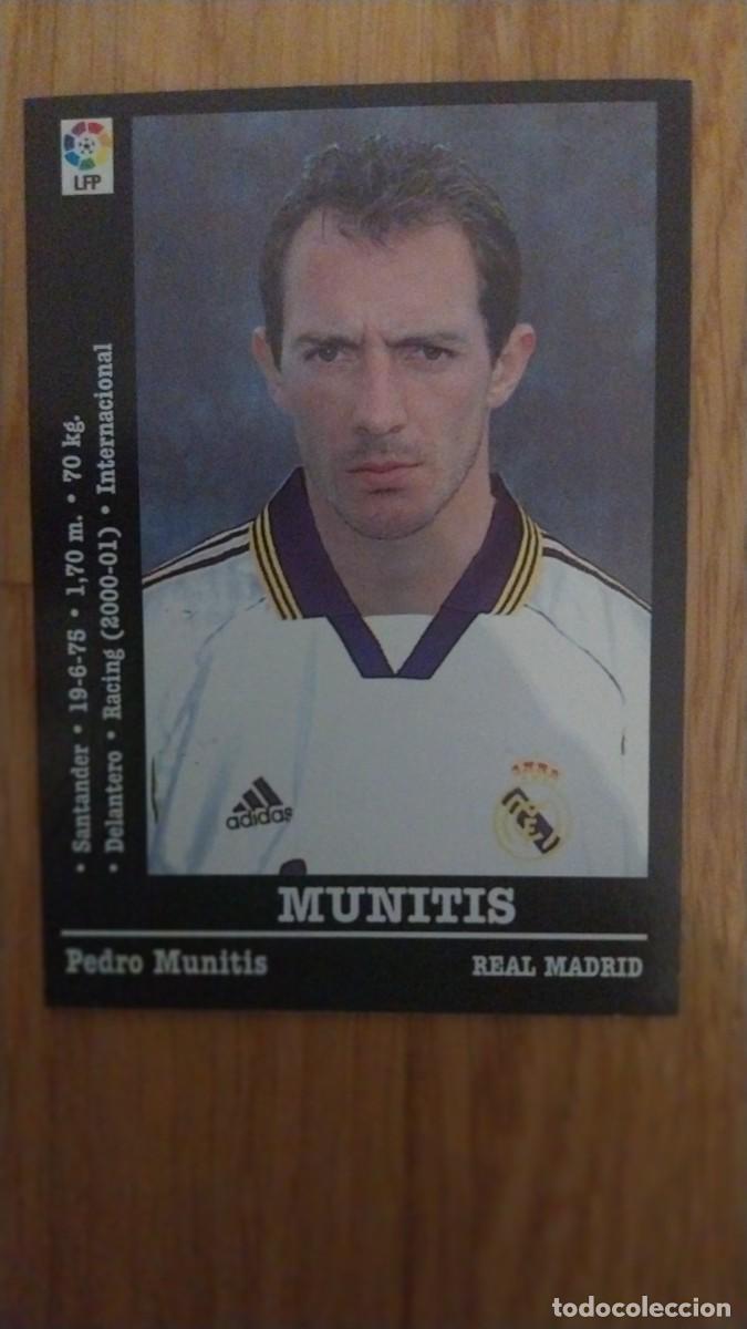 Cromos de F&uacute;tbol: MUNITIS REAL MADRID ULTIMOS FICHAJES PANINI LIGA 2000 2001 00 01 NUNCA PEGADO SIN PEGAR