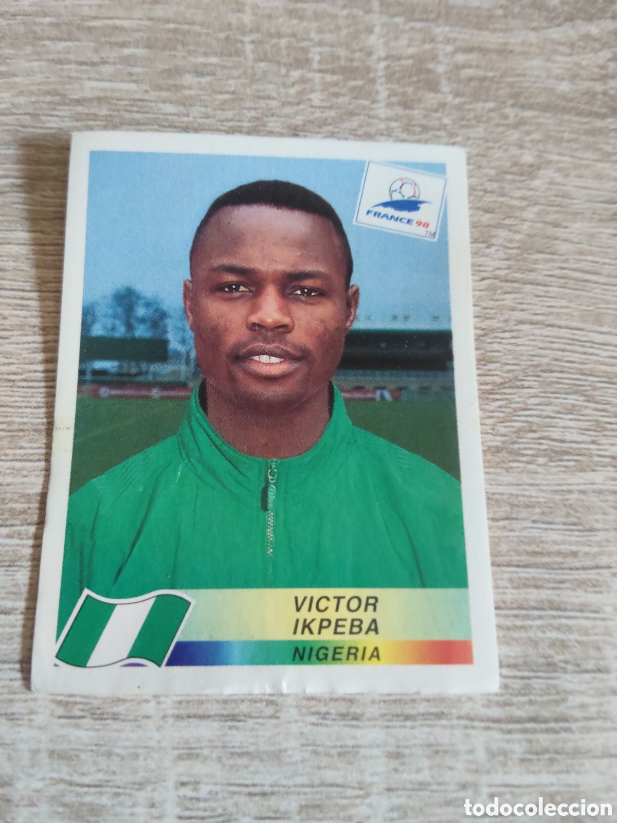 Figurine di Calcio: Panini mundial Francia 98 260 V&iacute;ctor Ikpeba Nigeria
