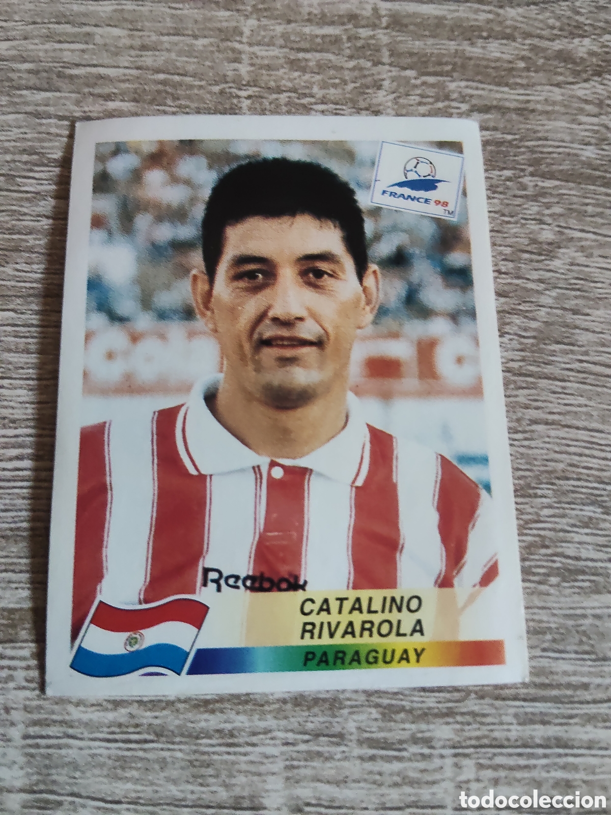 Cromos de F&uacute;tbol: Panini mundial Francia 98 267 Catalino Rivarola Paraguay