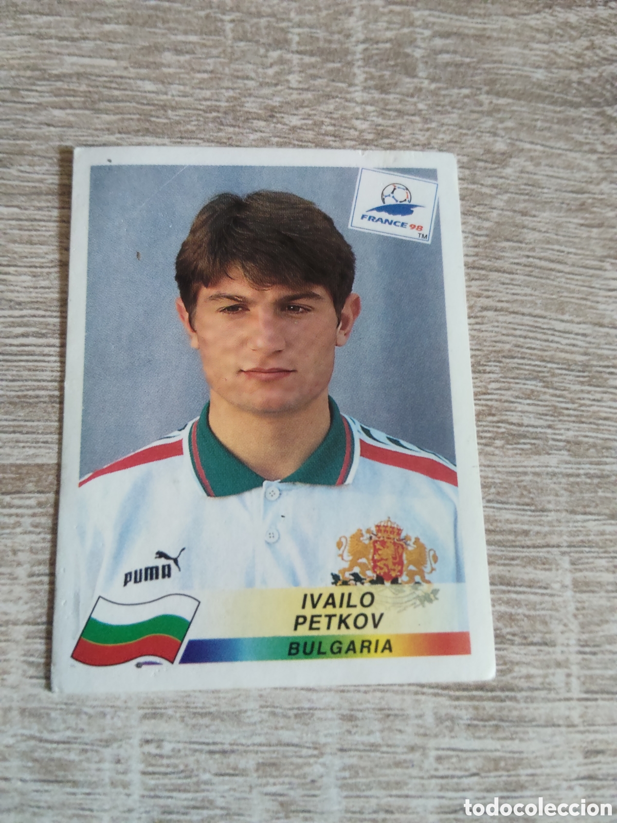Cromos de F&uacute;tbol: Panini mundial Francia 98 287 Ivailo Petkov Bulgaria