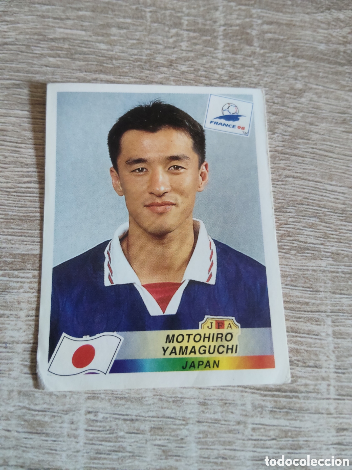 Cromos de F&uacute;tbol: Panini mundial Francia 98 525 Motohiro Yamaguchi Jap&oacute;n