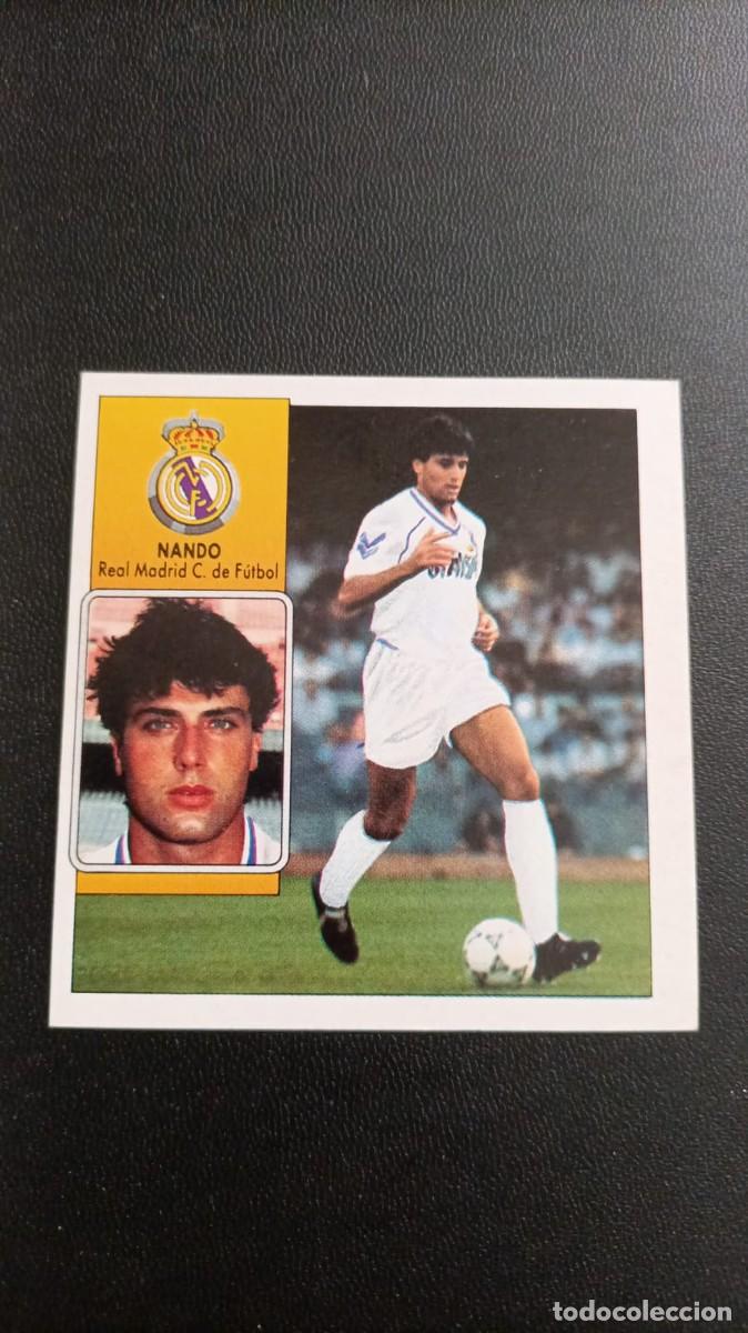 Cromos de F&uacute;tbol: CROMO DE FUTBOL LIGA ESTE NANDO VERSION REAL MADRID SIN PEGAR NUNCA PEGADO 92 93 1992 1993