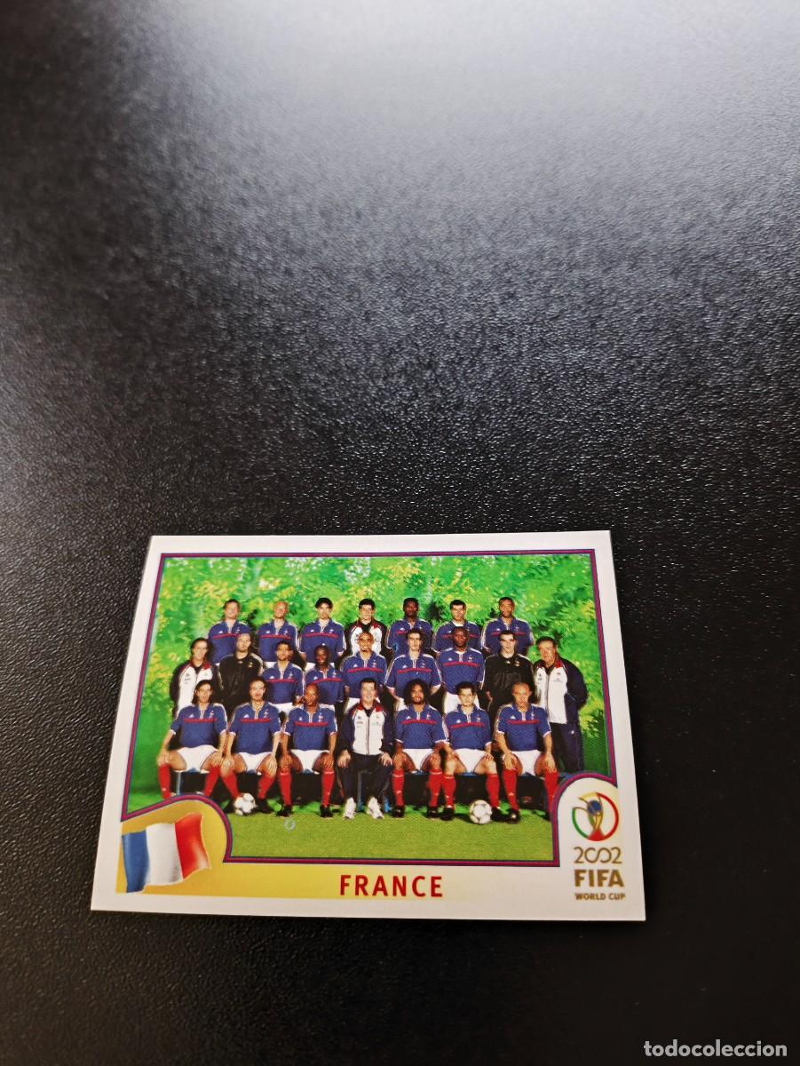 Cromos de F&uacute;tbol: 25 EQUIPO TEAM FRANCIA FRANCE SIN PEGAR PANINI FIFA WORLD CUP MUNDIAL KOREA JAPAN 2002
