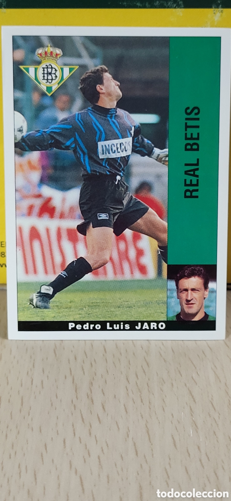 Cartes &agrave; collectionner de Football: PEDRO LUIS JARO REAL BETIS LIGA 95 96 DE FUTBOL PROFESIONAL PANINI