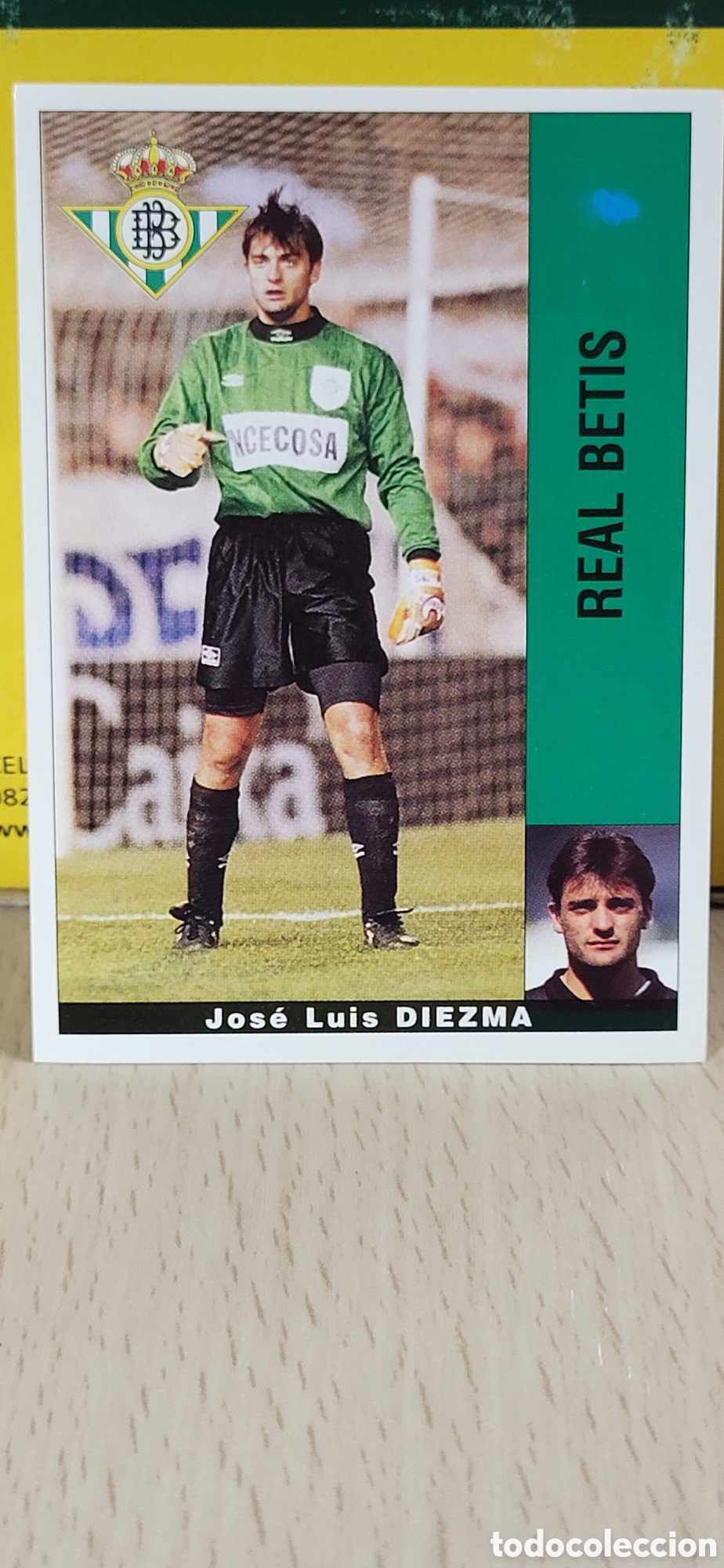 Cromos de F&uacute;tbol: JOSE LUIS DIEZMA REAL BETIS LIGA 95 96 DE FUTBOL PROFESIONAL PANINI