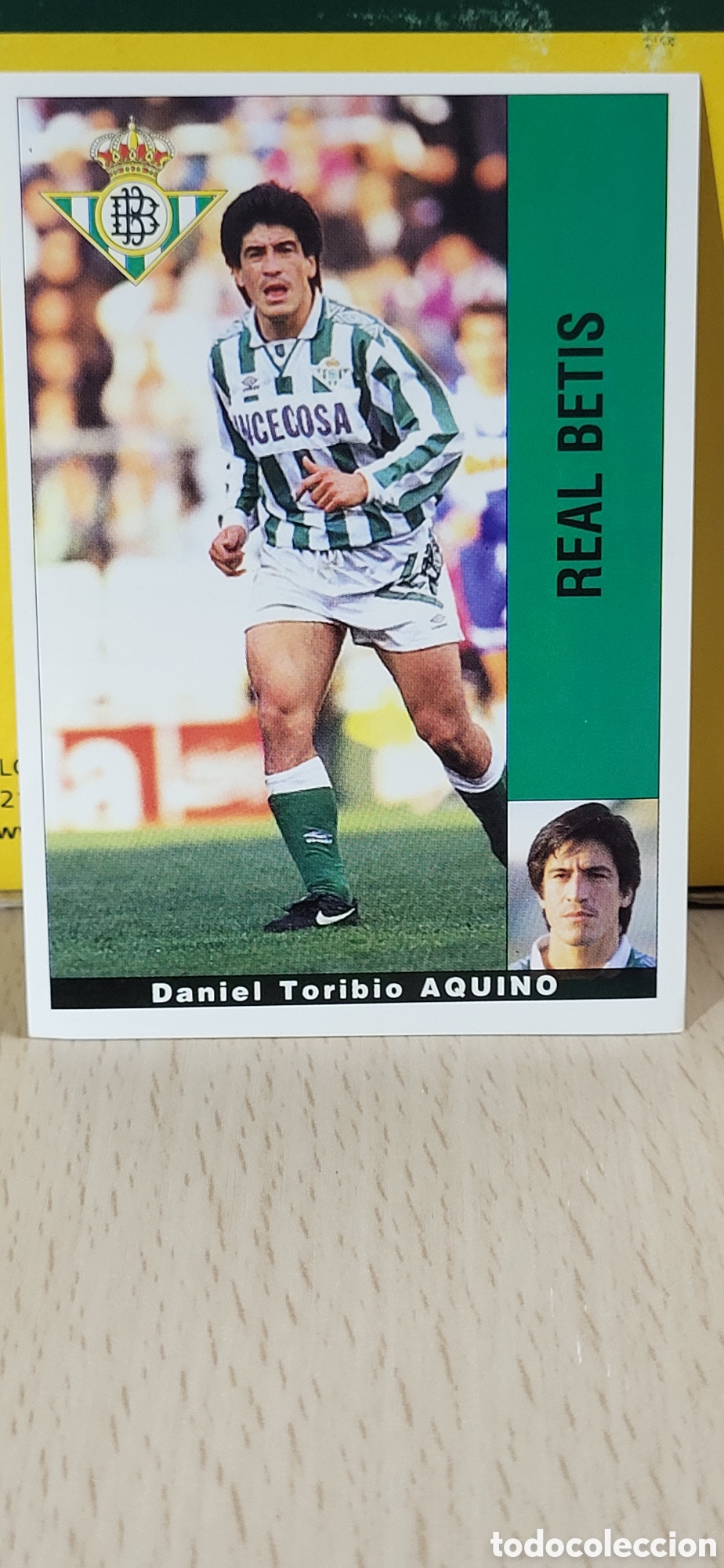 Cromos de F&uacute;tbol: DANIEL TORIBIO AQUINO REAL BETIS LIGA 95 96 DE FUTBOL PROFESIONAL PANINI