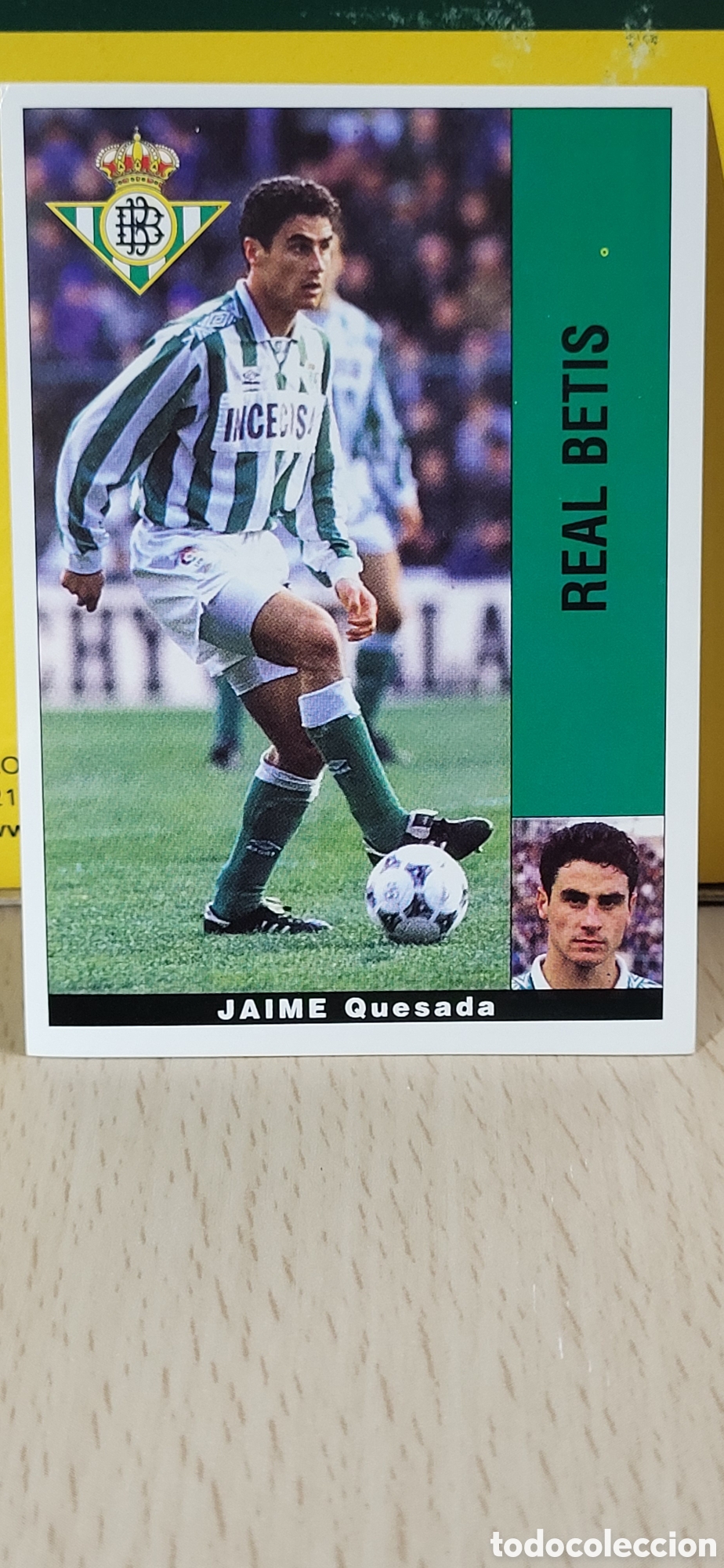Fu&szlig;ball-Sticker: JAIME QUESADA REAL BETIS LIGA 95 96 DE FUTBOL PROFESIONAL PANINI