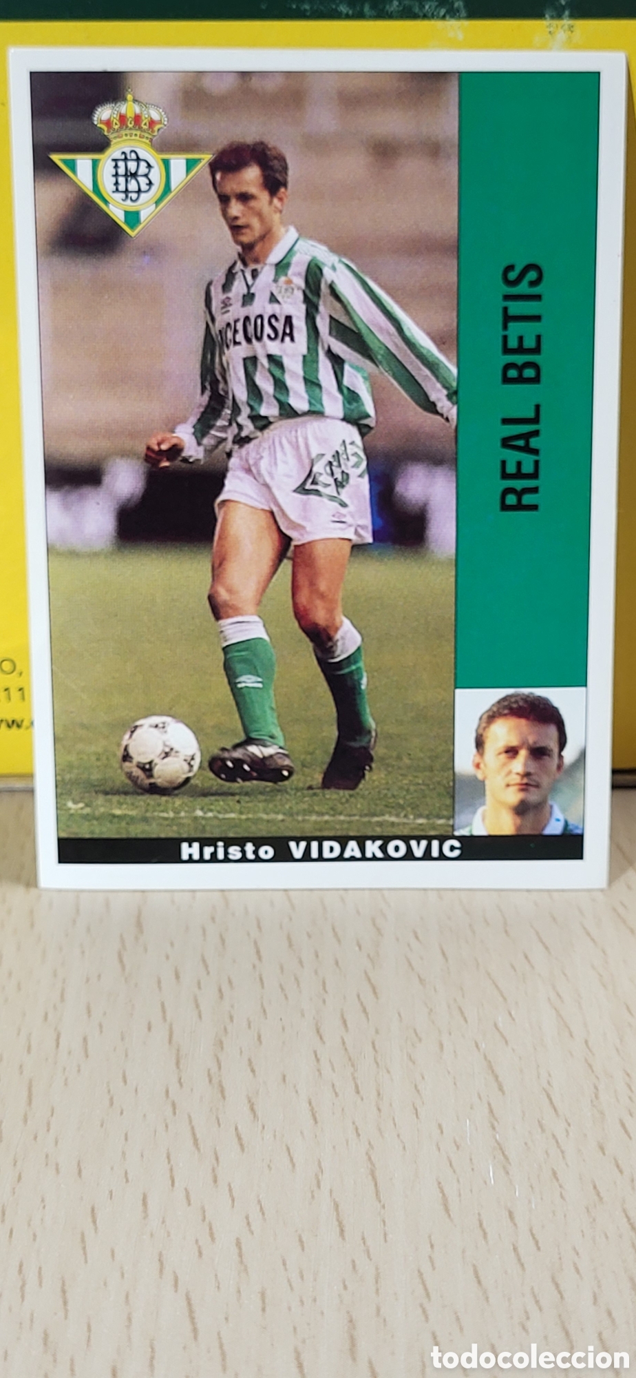 Figurine di Calcio: HRISTO VIDAKOVIC REAL BETIS LIGA 95 96 DE FUTBOL PROFESIONAL PANINI