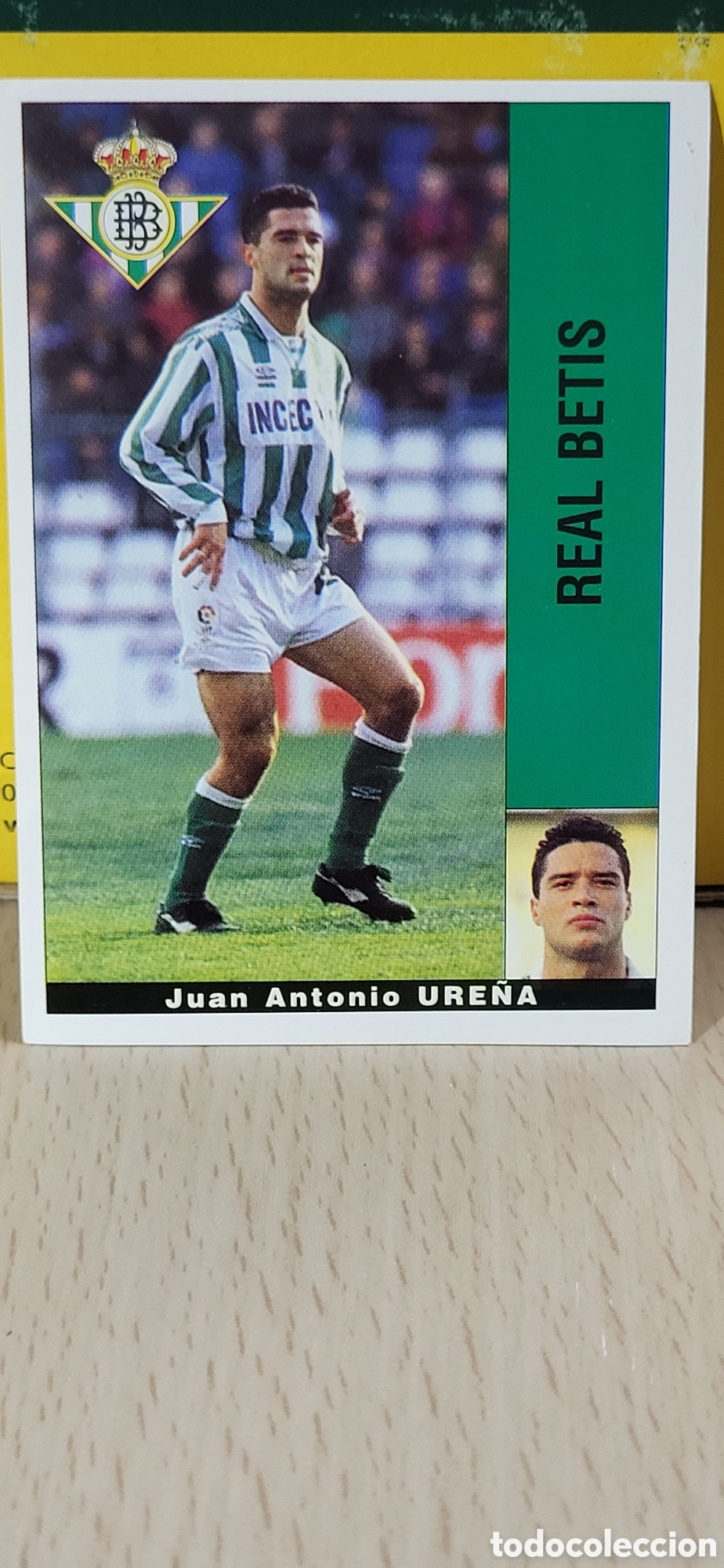 Cartes &agrave; collectionner de Football: JUAN ANTONIO URE&Ntilde;A REAL BETIS LIGA 95 96 DE FUTBOL PROFESIONAL PANINI
